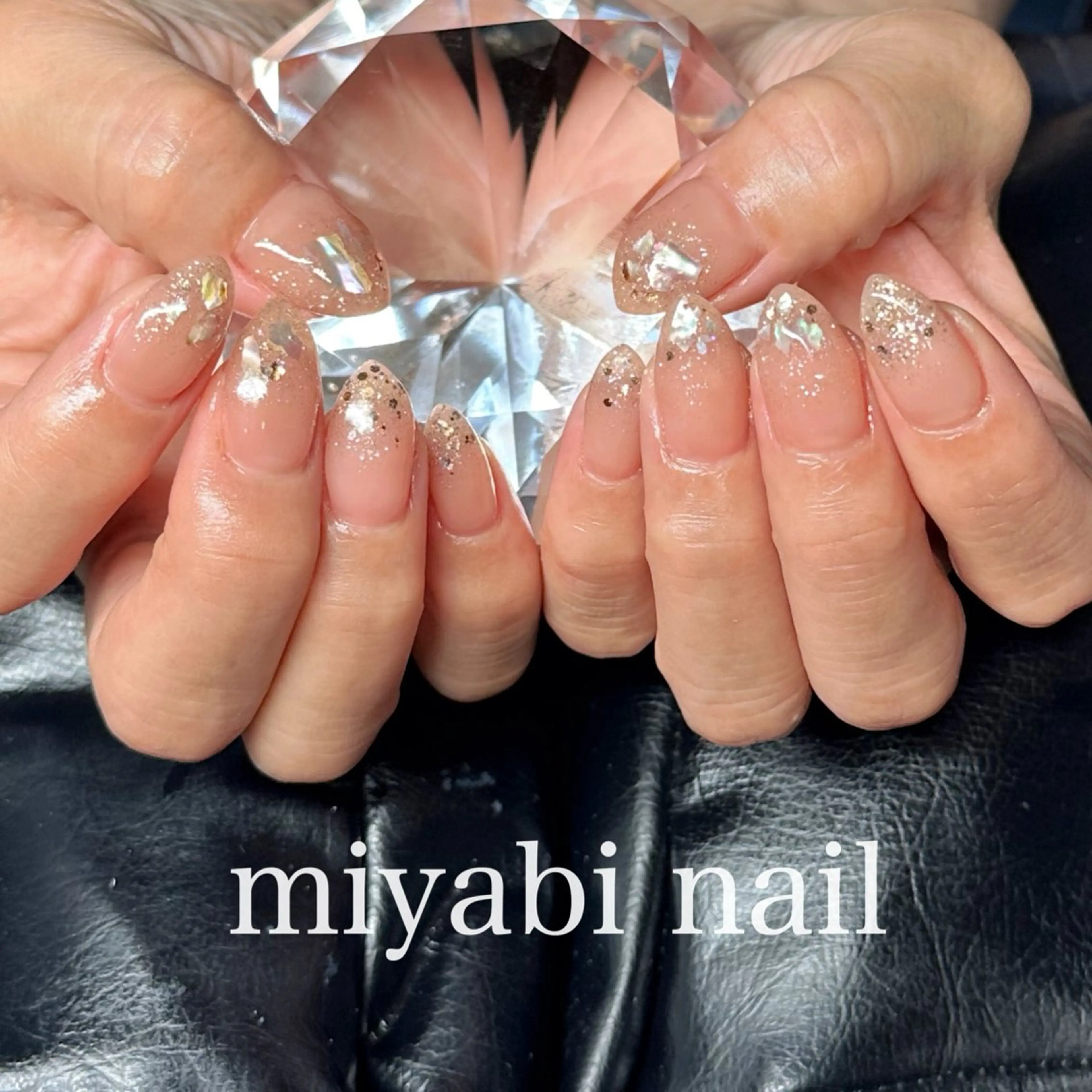 ネイル 持ち込み オフィスネイル 夏ネイル ハンドネイル miyabi nail 桂川駅近くのネイルデザイン