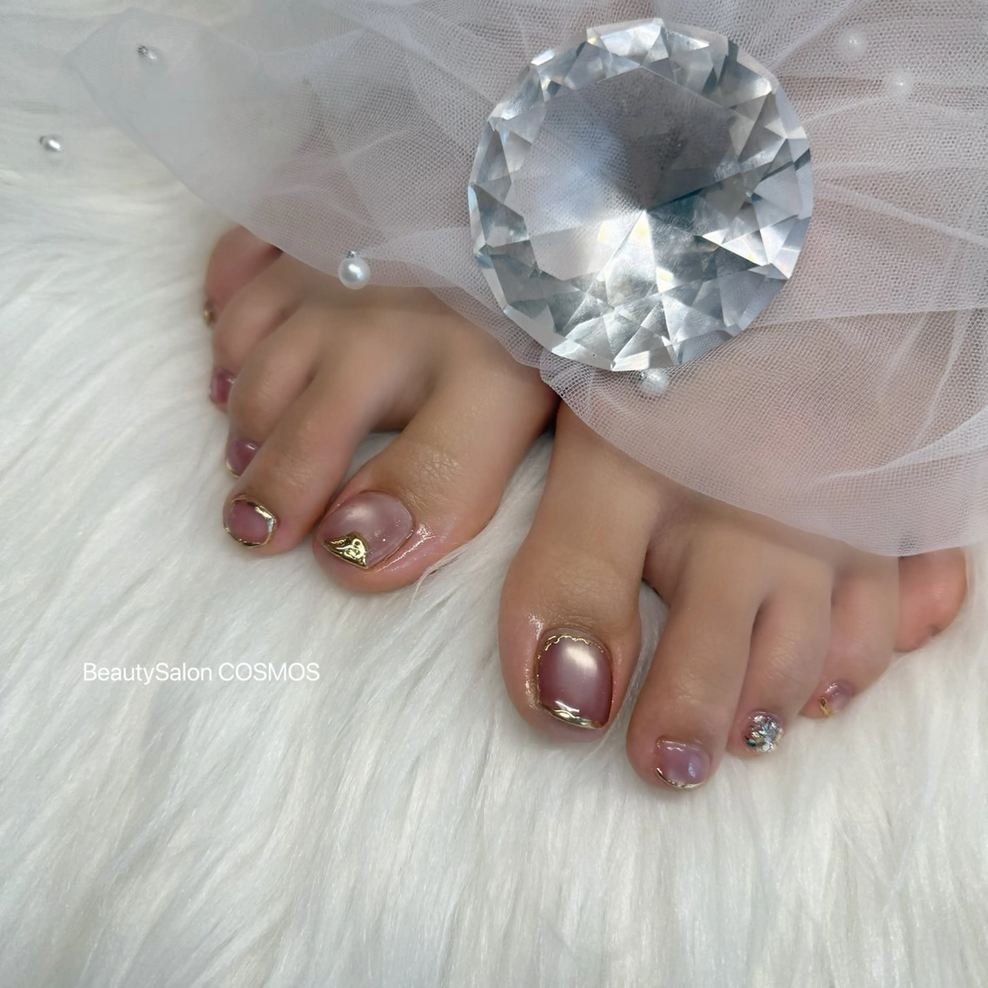 🩵【オフ無料】フット 持ち込みデザインの写真