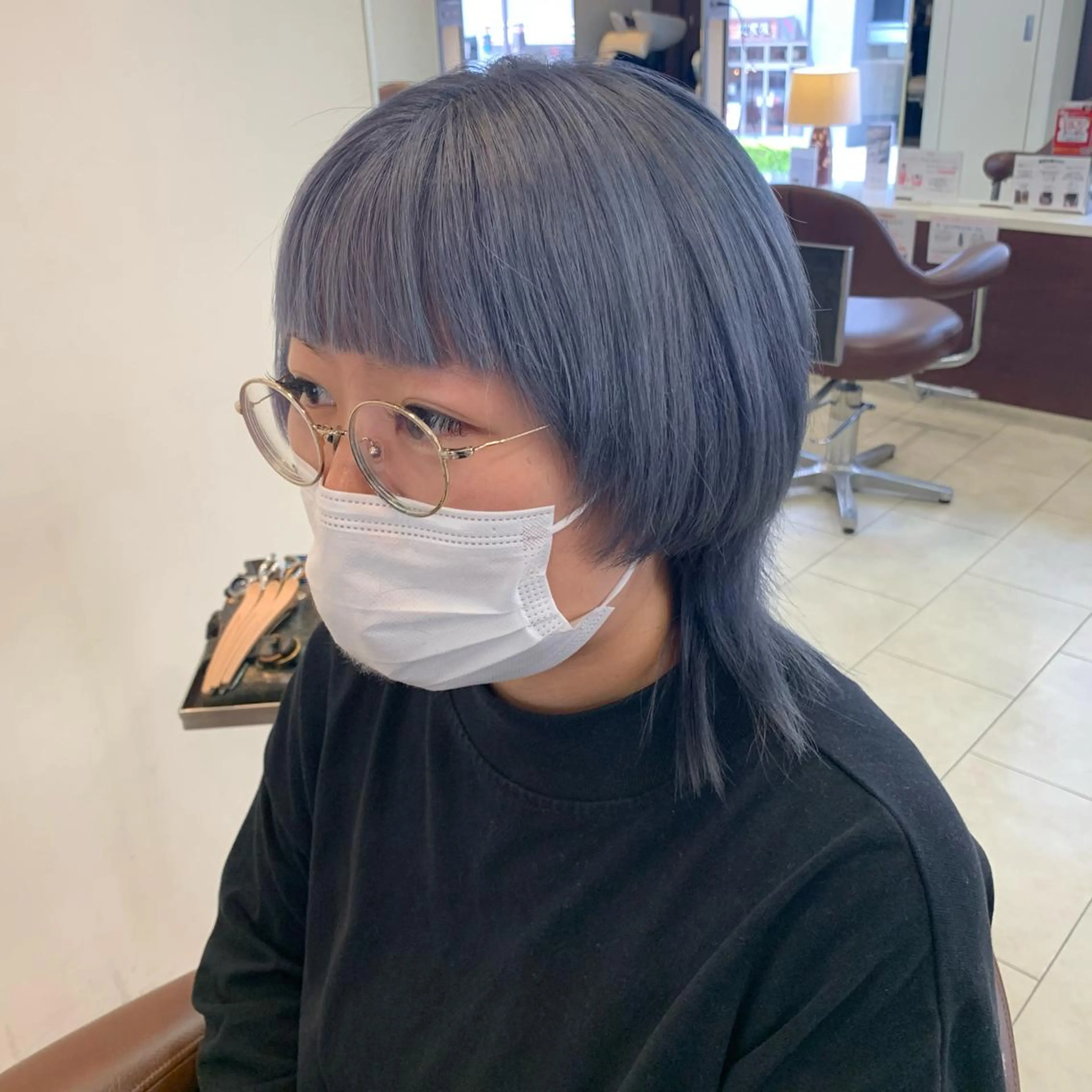 ミディアム カラー ヘアカラー 甲斐 司のヘアスタイル