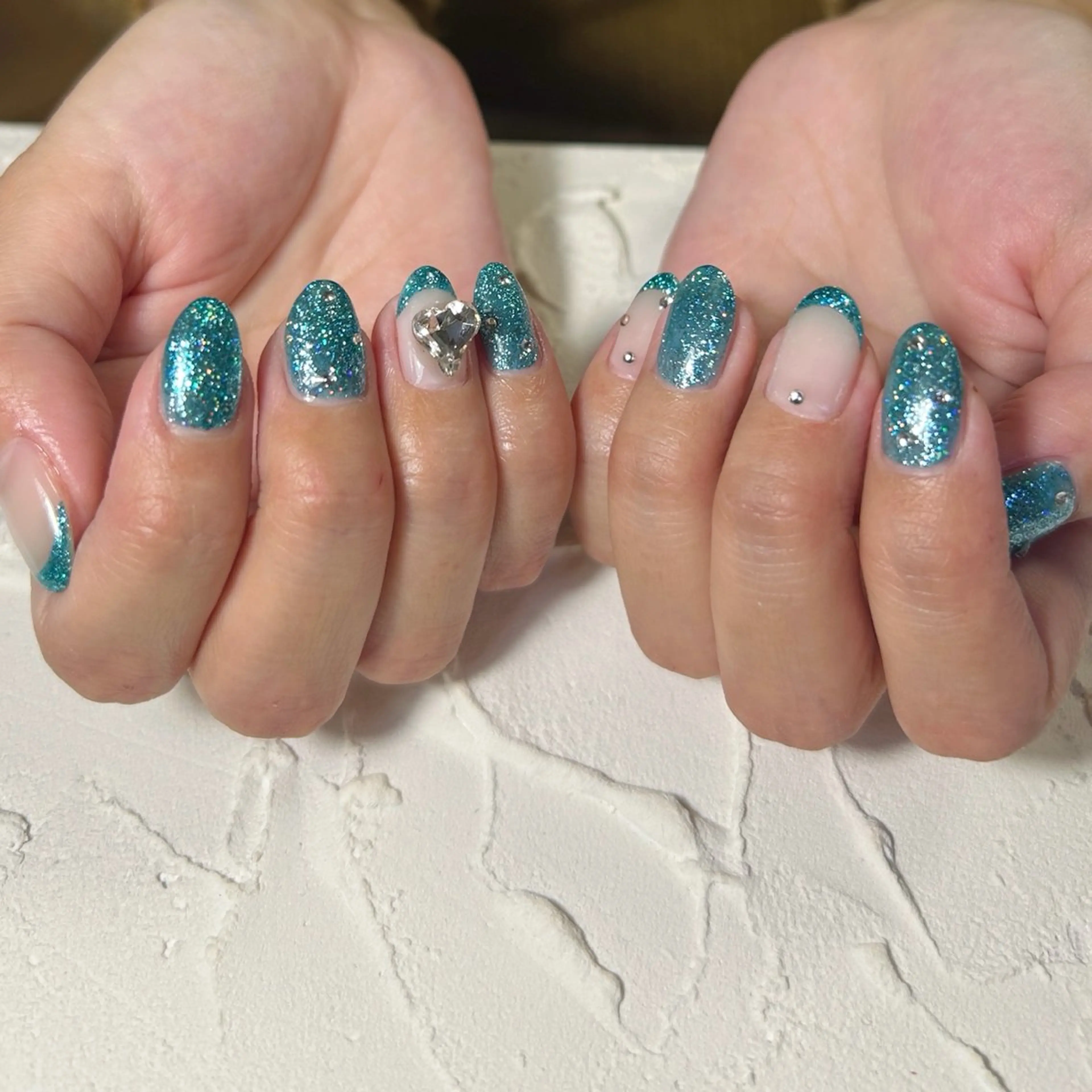 ネイル ラメ(グリッター) ハンドネイル Lofinails ちひろのネイルデザイン