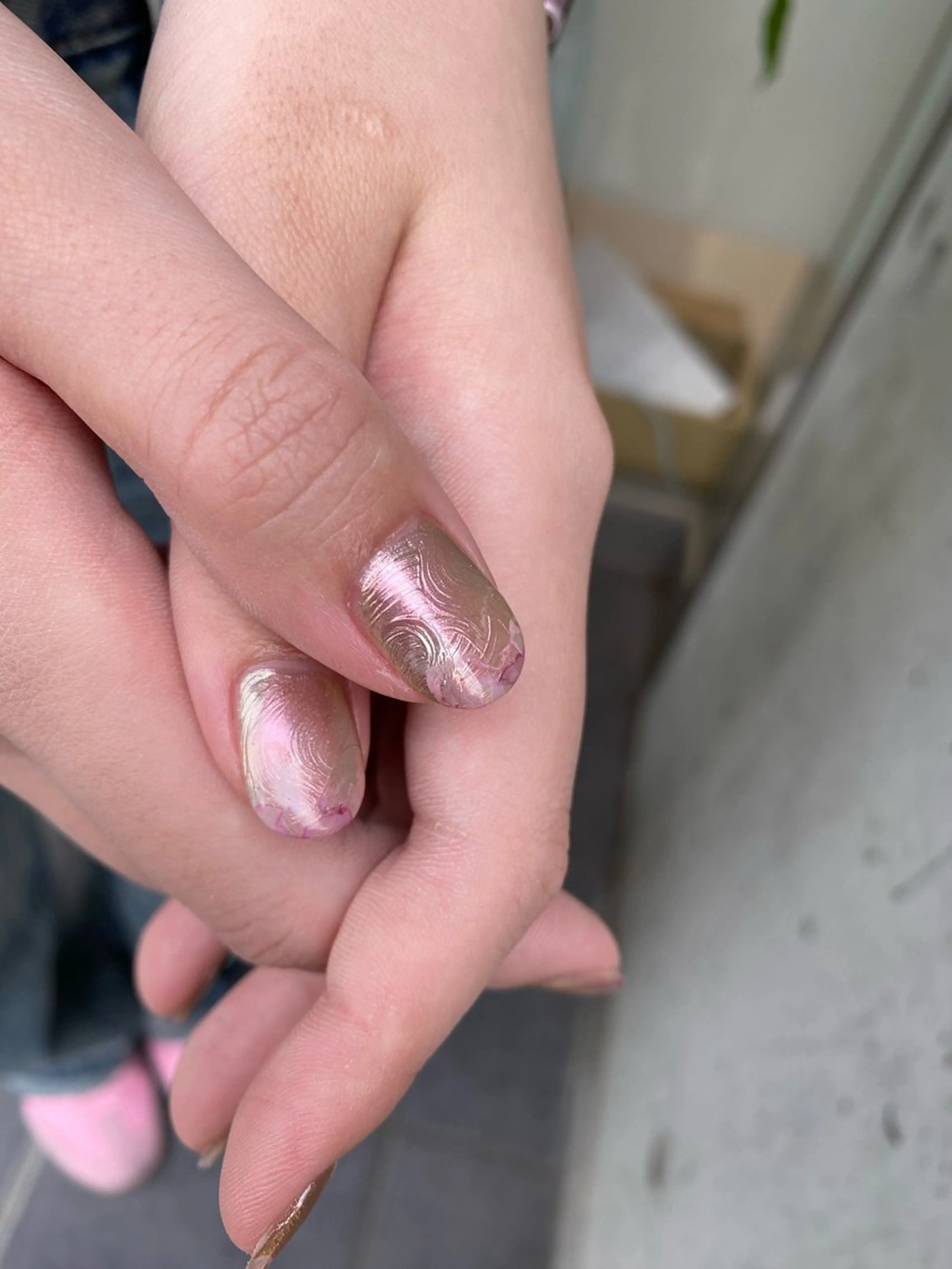 ネイル ジェルネイル マグネットネイル ニュアンスネイル ワンカラーネイル パラジェル ハンドネイル 草加ニュアンスネイル 🌚hersのネイルデザイン