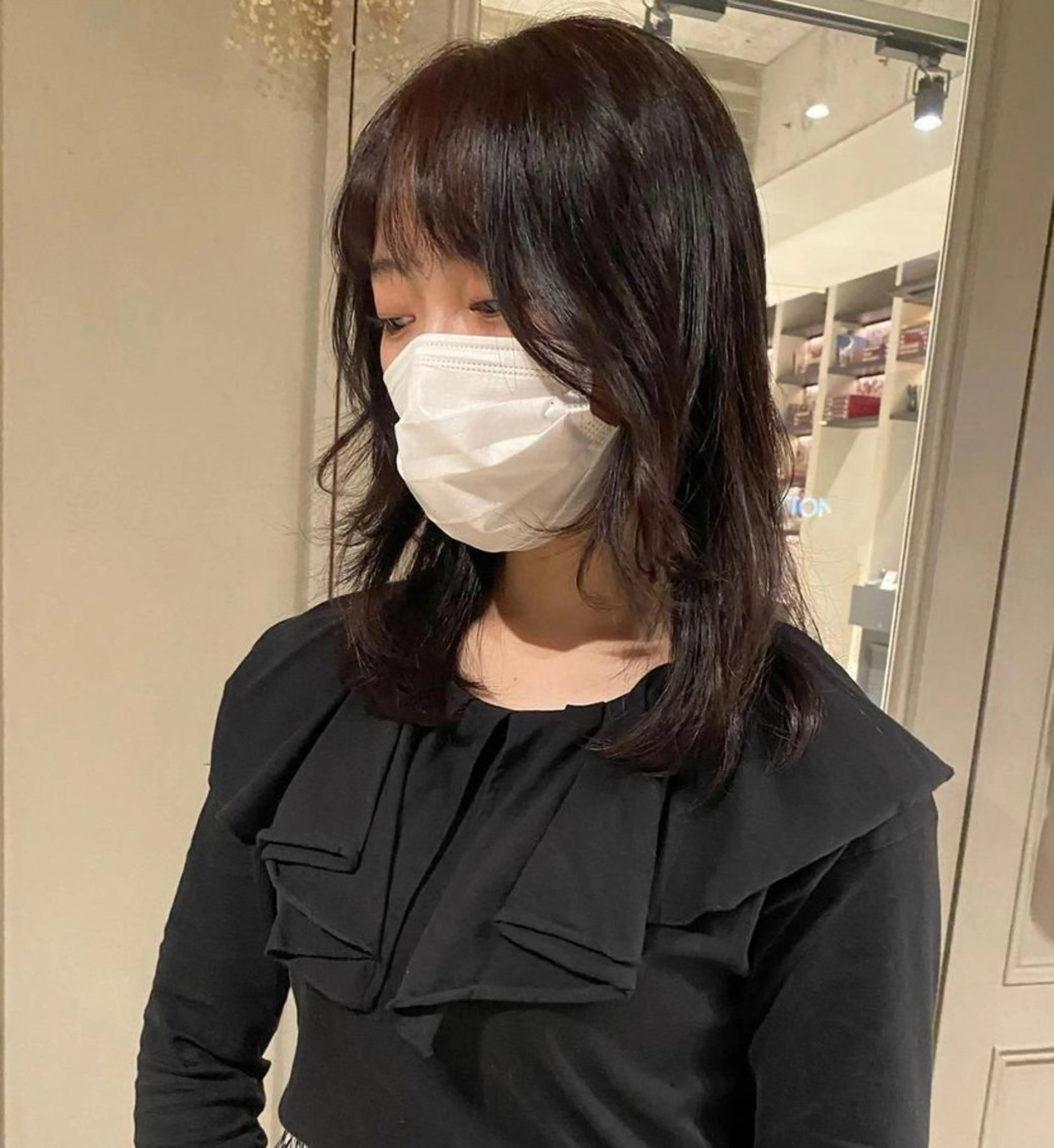 ミディアム カラー ラベンダーカラー ヘアカラー 梅原 大和のヘアスタイル