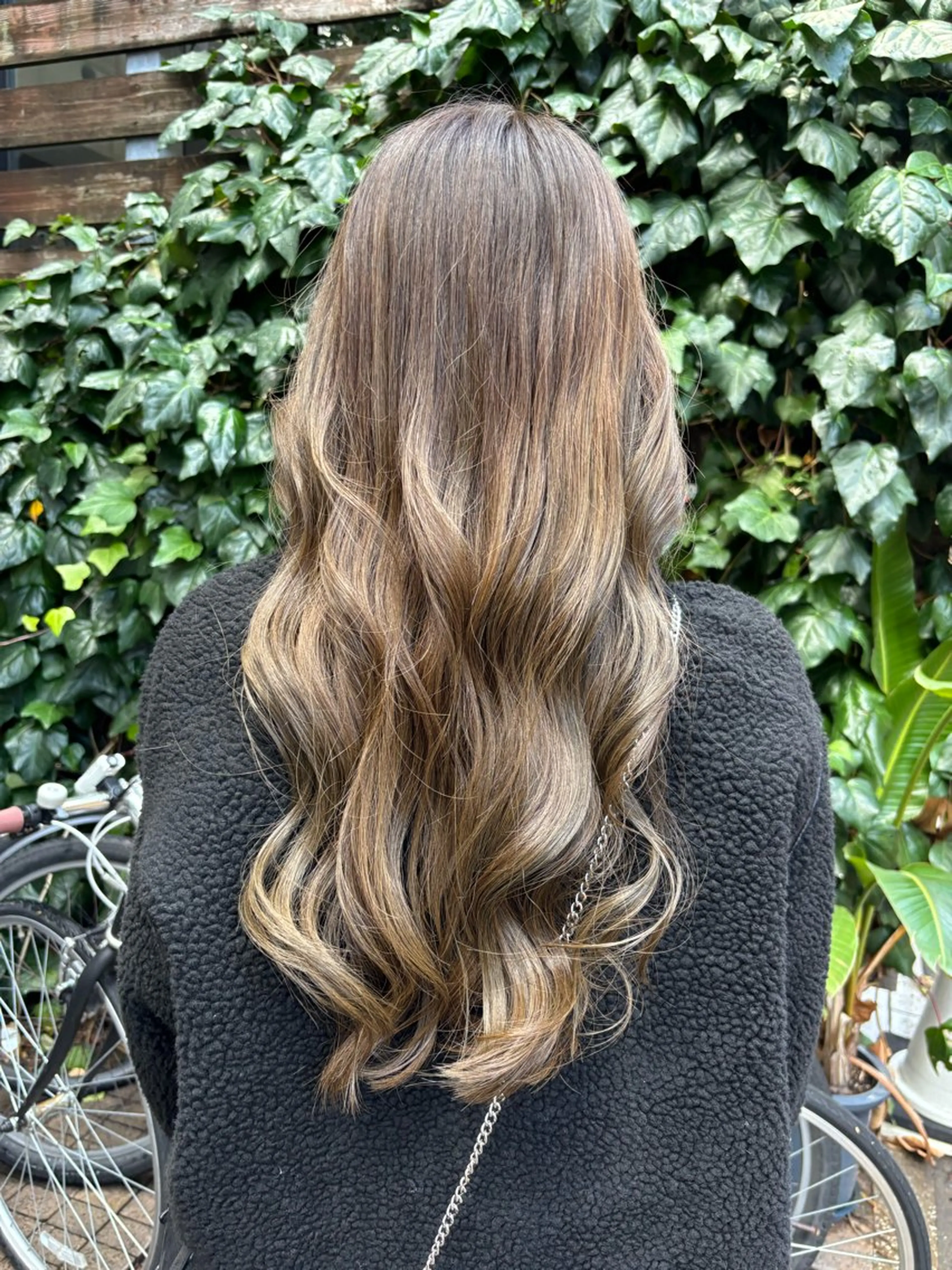 ロング ヘアカラー トリートメント ヘッドスパ 🤍Nozomi/ オリーブカラー🌿のヘアスタイル