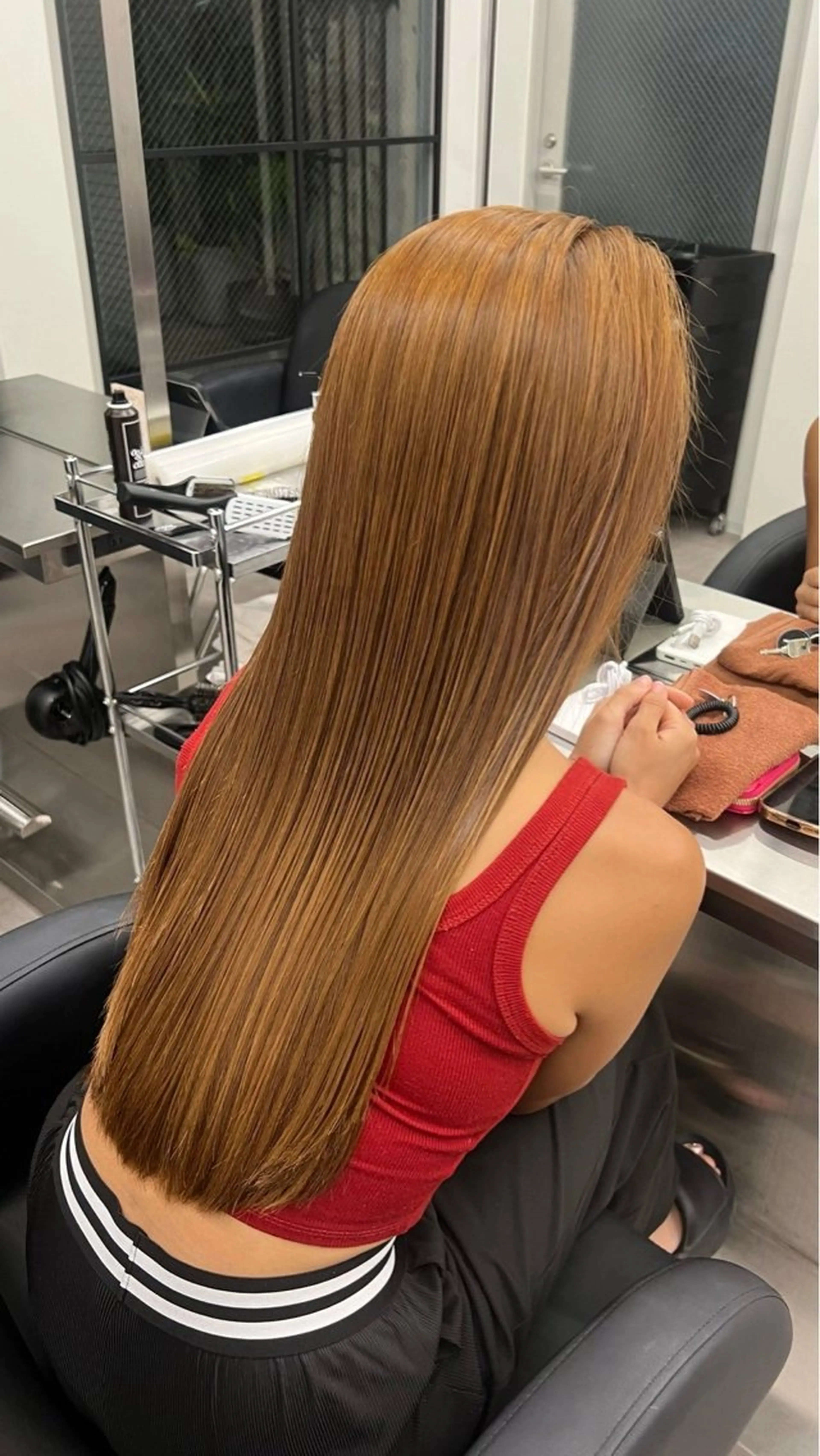 ロング カット エクステ 似合わせカラー/ ブリーチ🤩店長レンのヘアスタイル