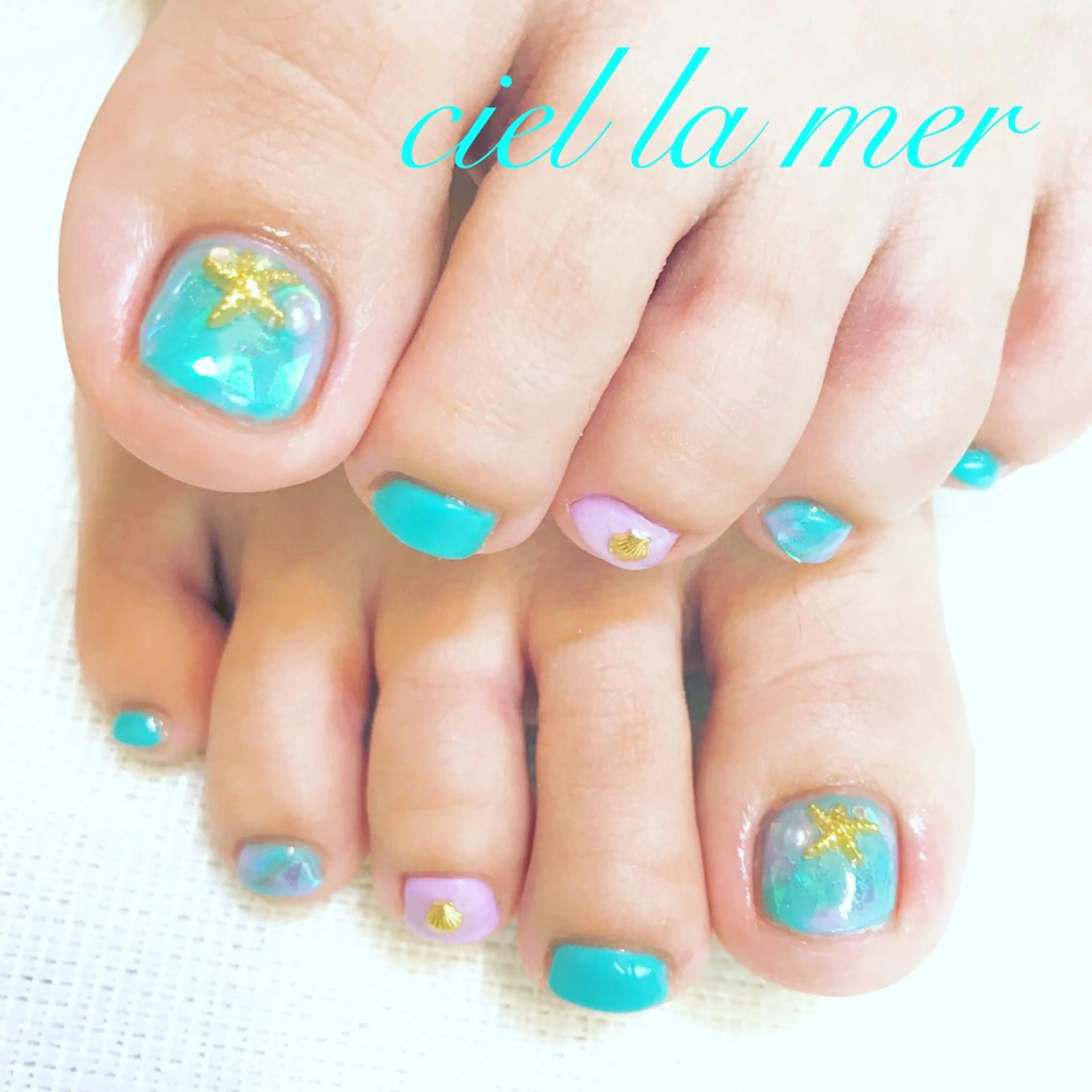 ネイル ハンドネイル フットネイル ciel la merのネイルデザイン