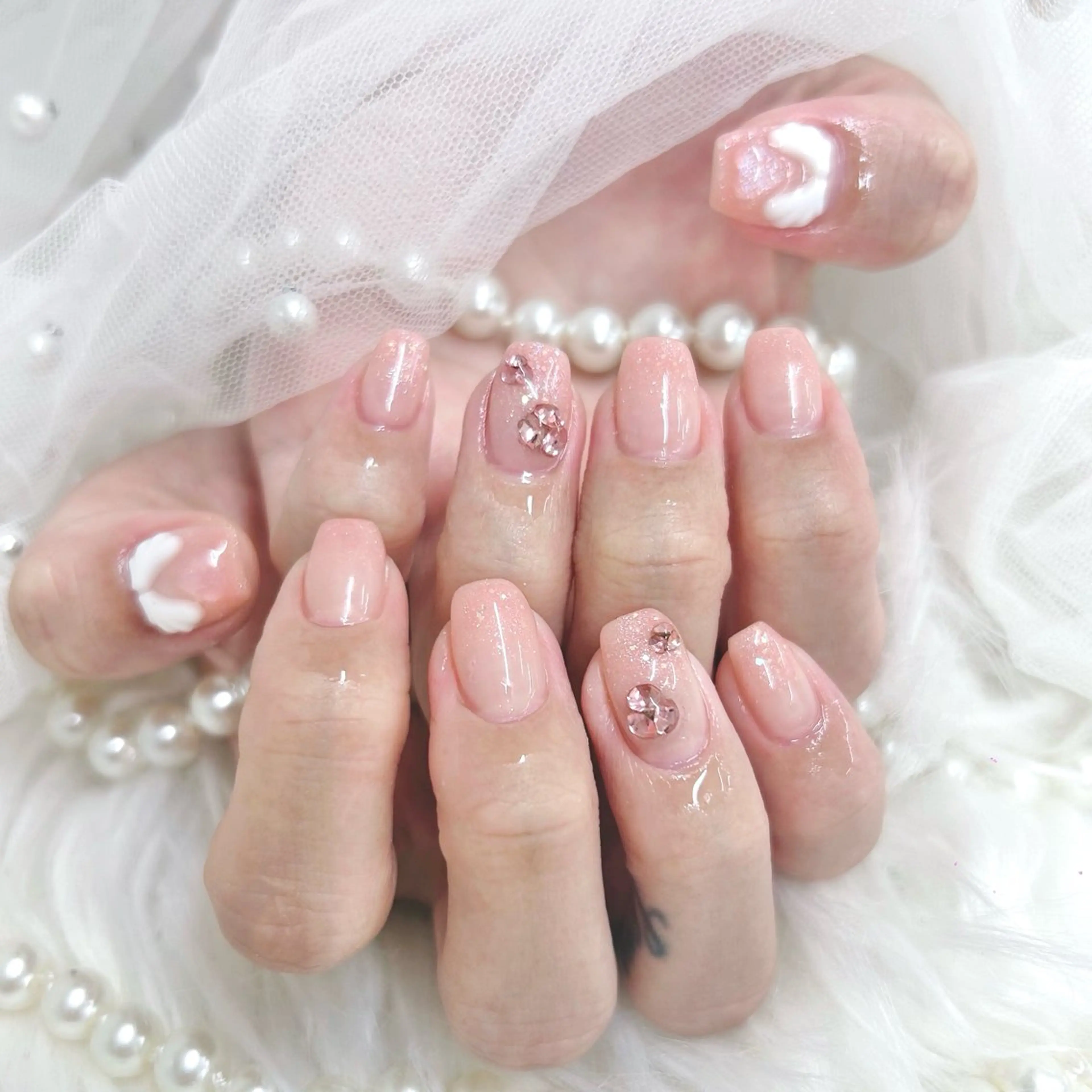 ショート ハンドネイル Nailsalon Angeのネイルデザイン