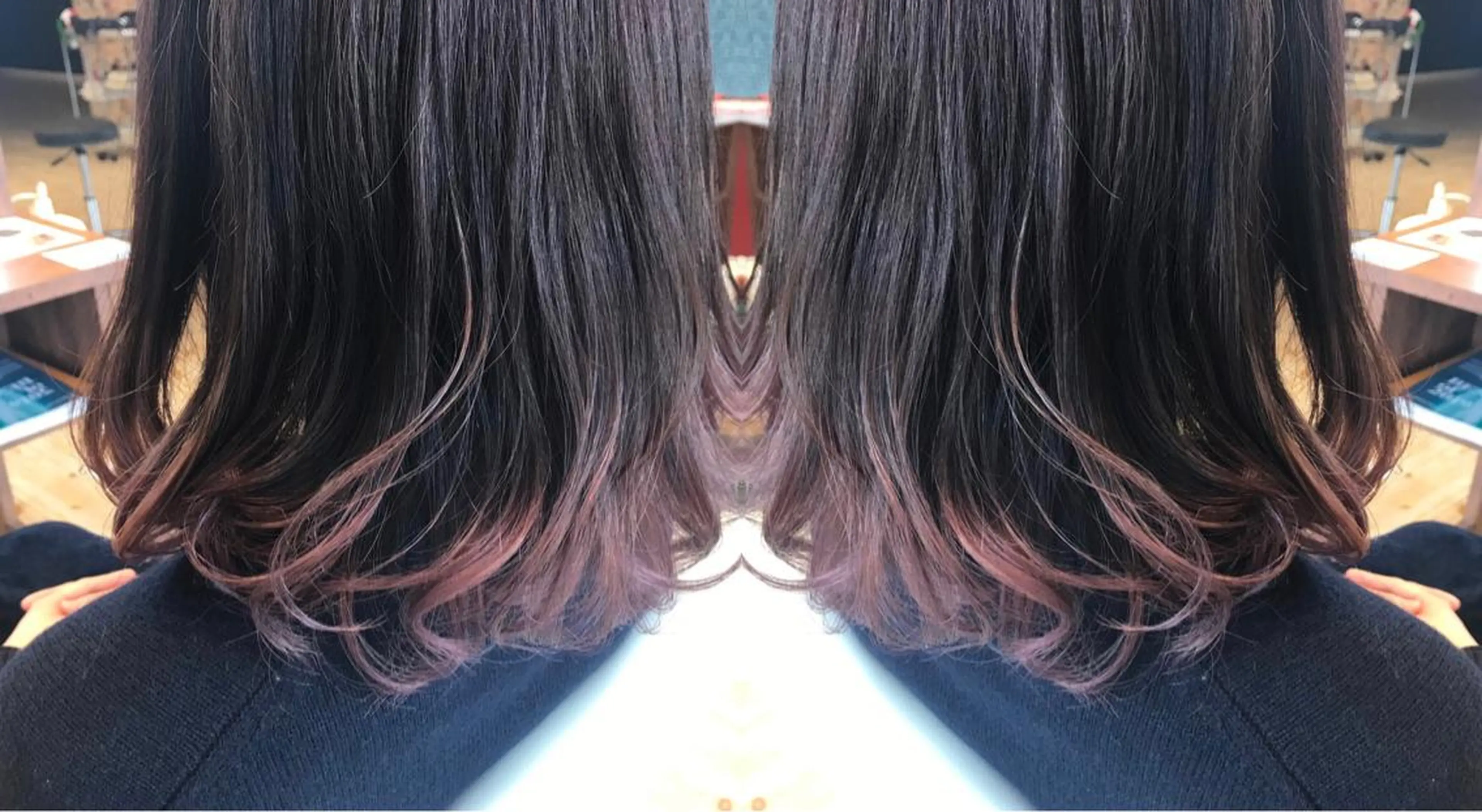 ミディアム カラー 湯浅  隆のヘアスタイル