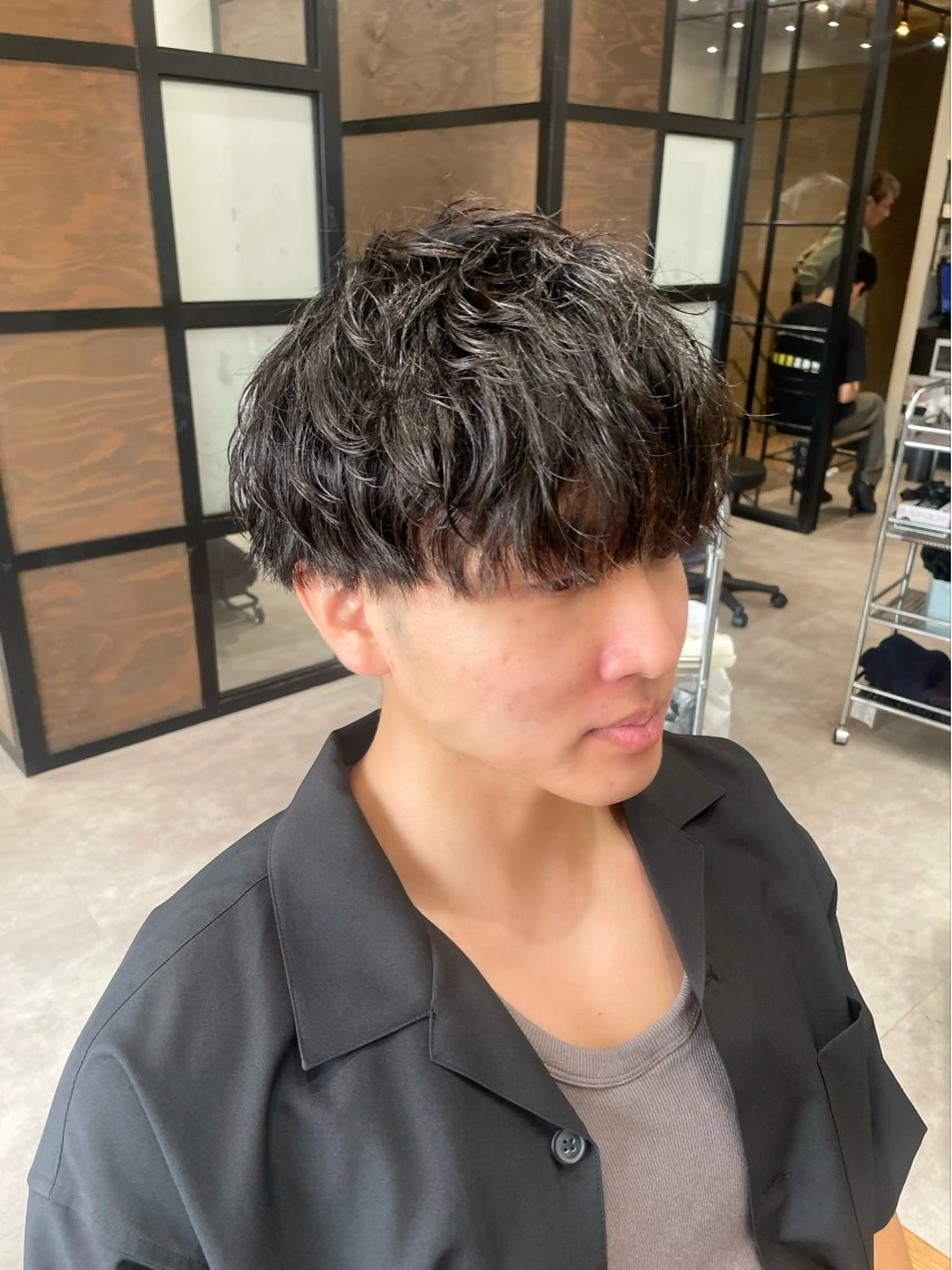 メンズ 韓国カット/透明感 Re.Labo岡本のヘアスタイル