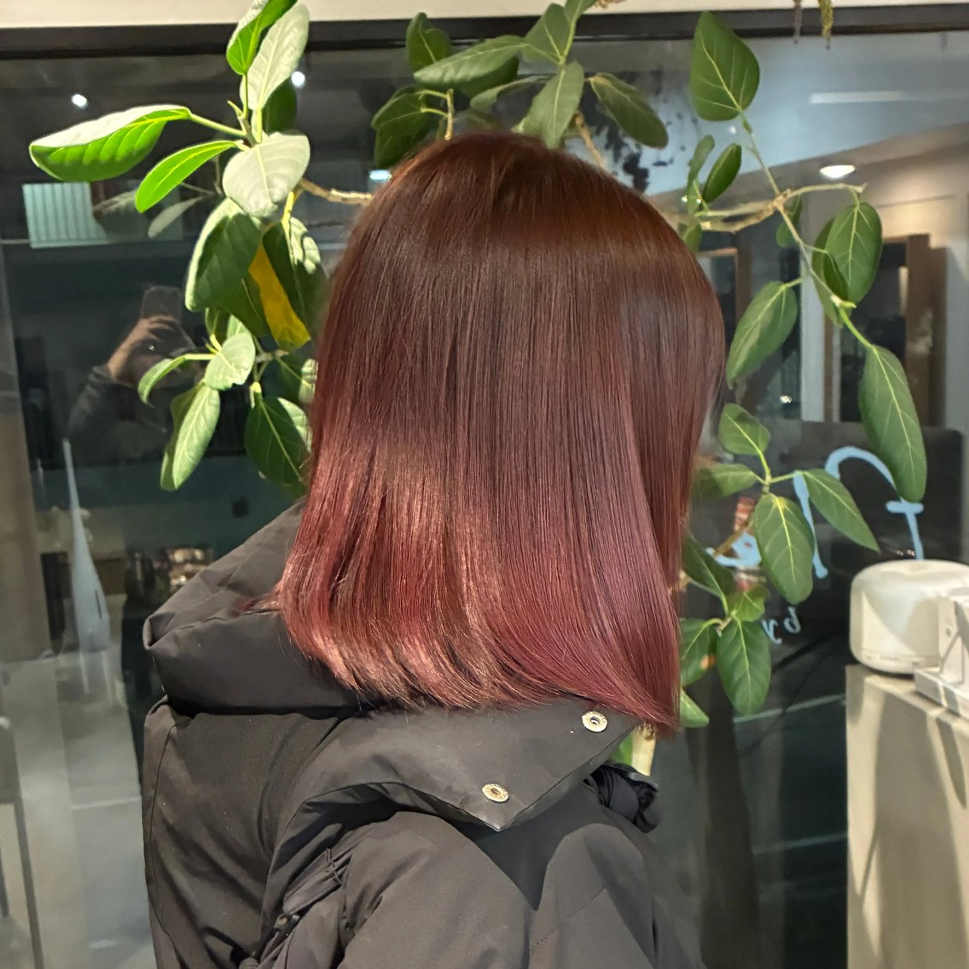 ミディアム ピンクブラウン ヘアカラー Hikari/薬院 /モデル募集中のヘアスタイル