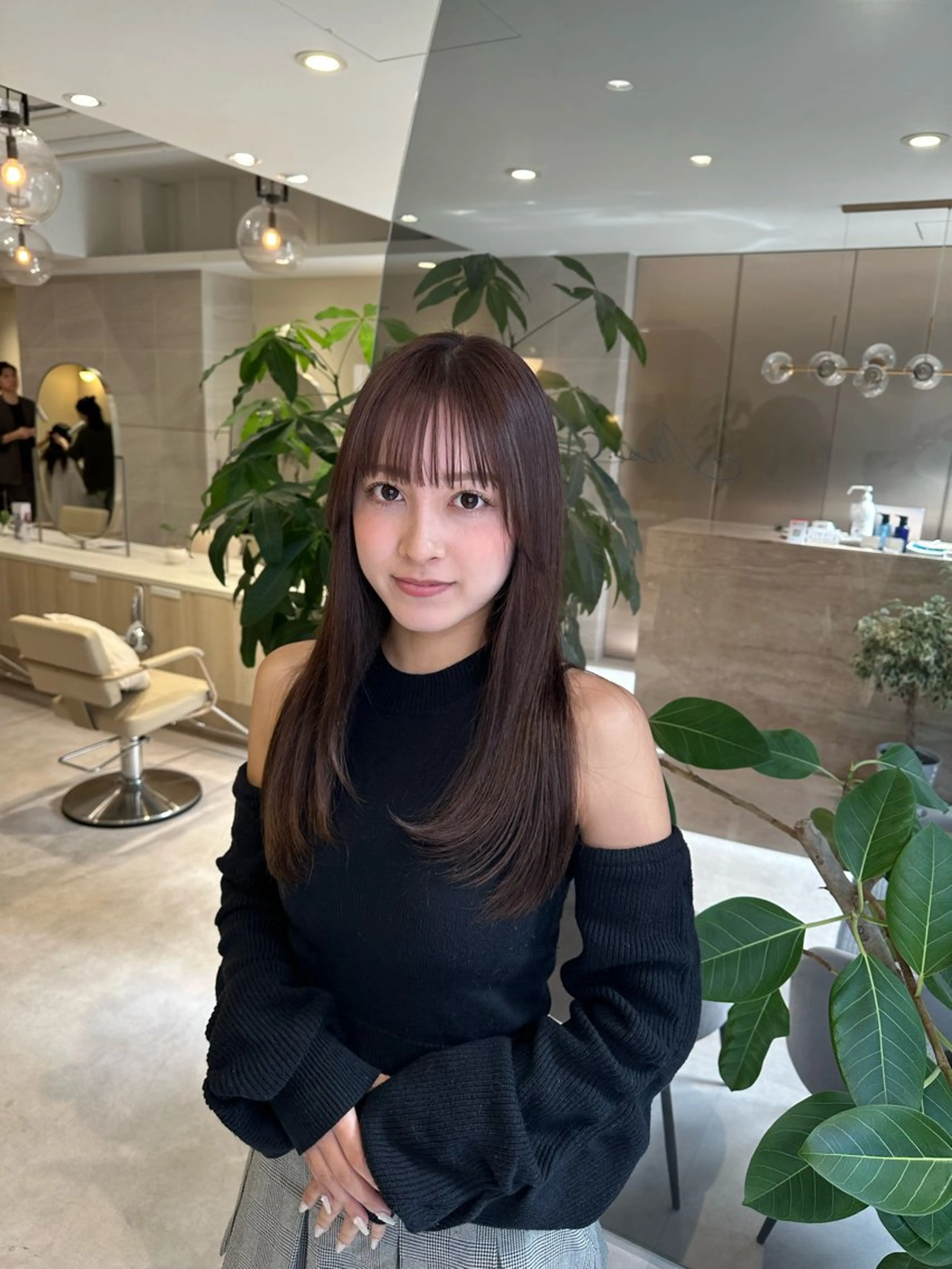 ロング 韓国風ヘア レイヤーカット Ms.CHARM所属・ハイライト無料 韓国ヘア/レイヤーのヘアスタイル