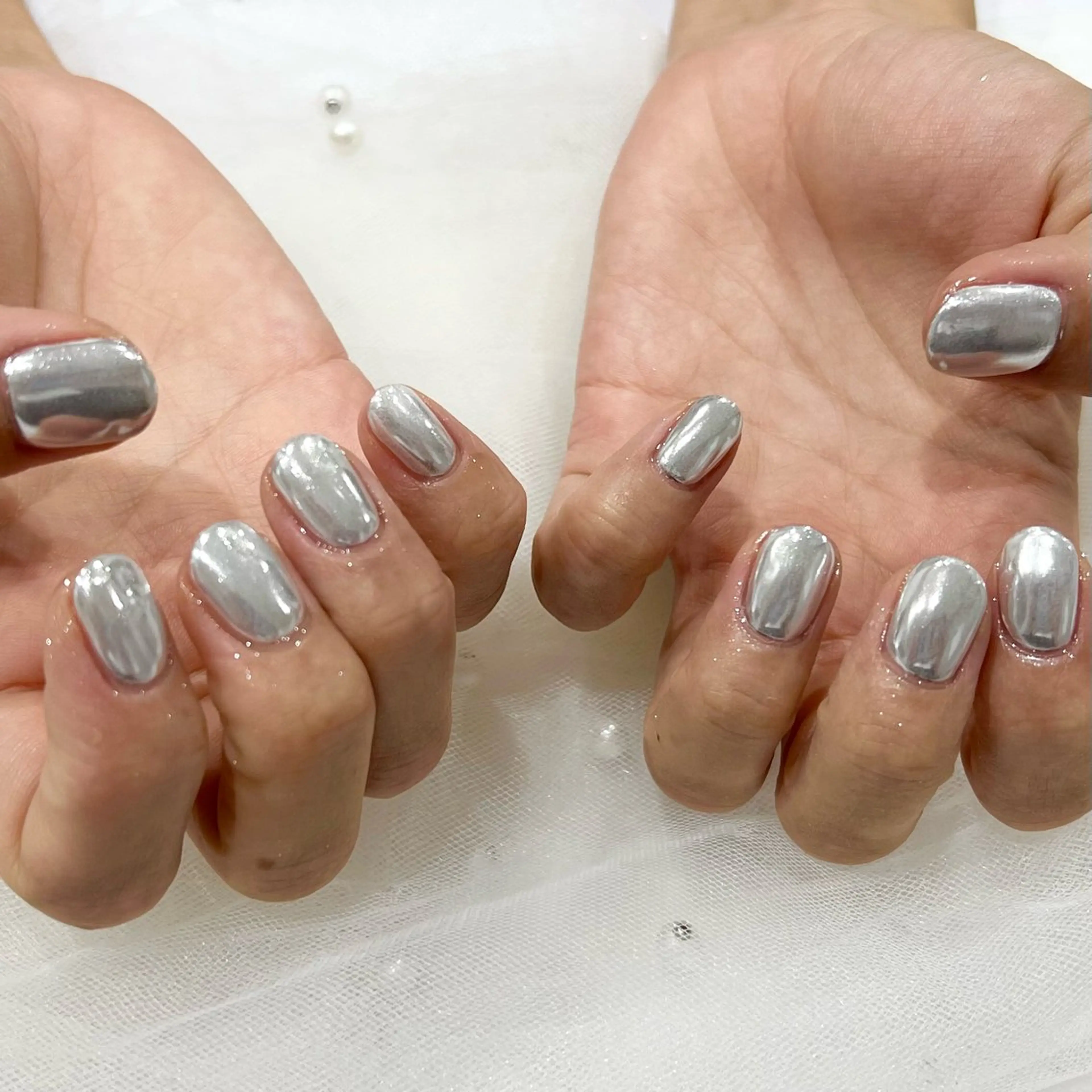 ネイル ミラーネイル 🧡Shine船橋 鳴海🧡のネイルデザイン