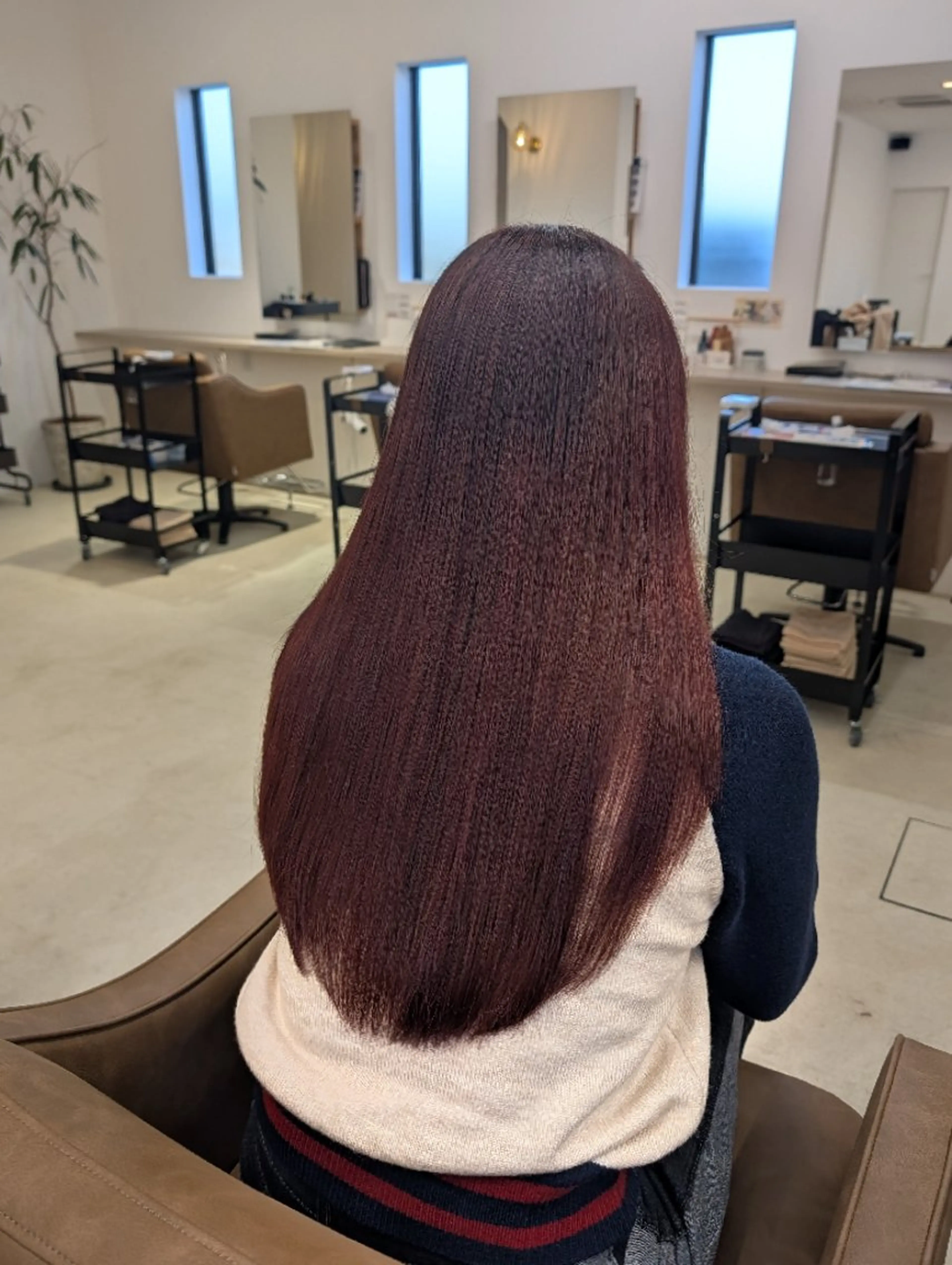 ロング 酸性ストレート ルプラボウ　小野寺 菜穂/豊橋/パーマのヘアスタイル