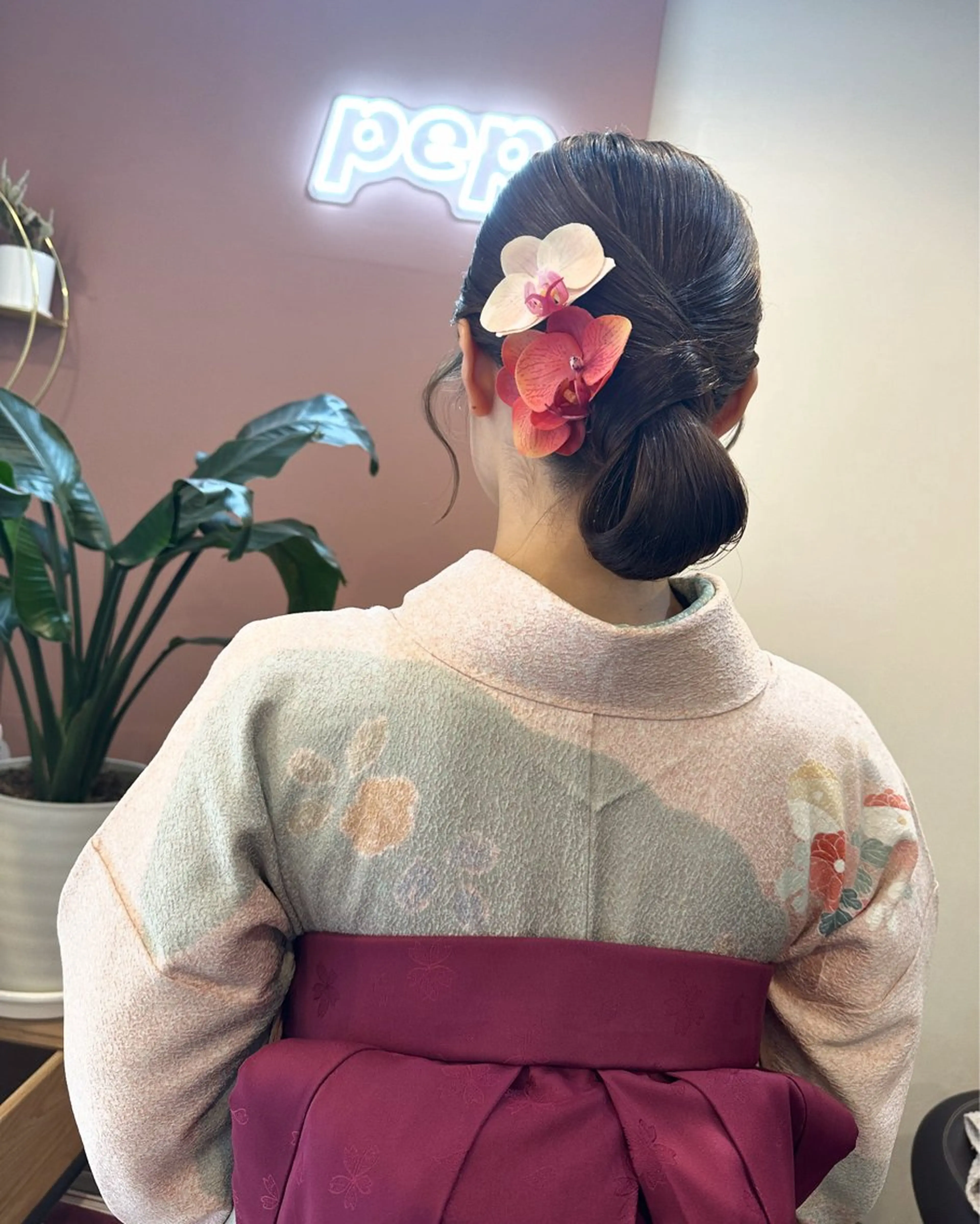 セミロング ヘアアレンジ 着付け pep所属・pep natsumiのヘアスタイル