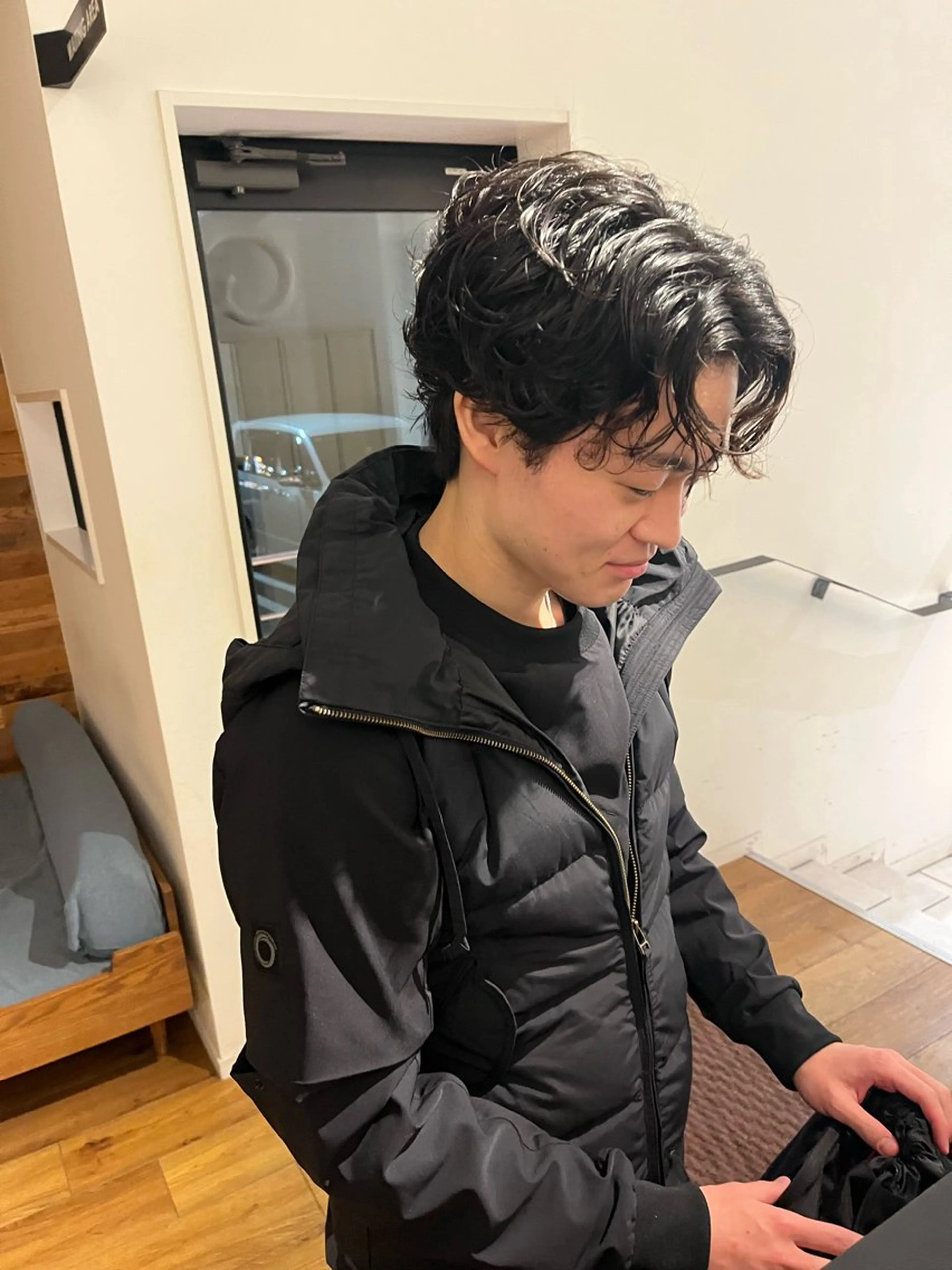 パーマ メンズ 中村 彩奈のヘアスタイル