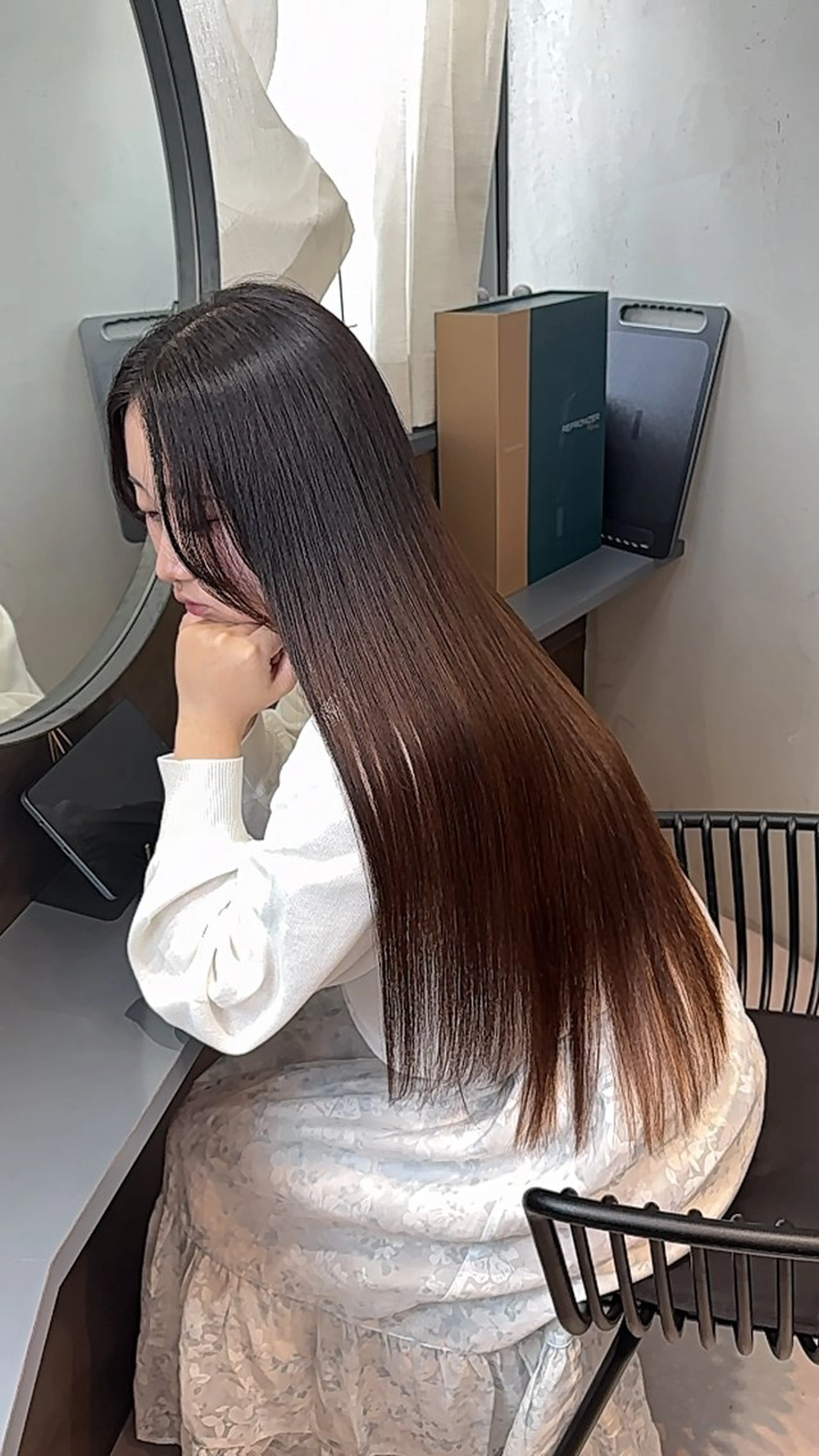 ロング カット ヘアカラー 縮毛矯正 トリートメント レイヤー/髪質改善 /艶カラー/SAKIのヘアスタイル