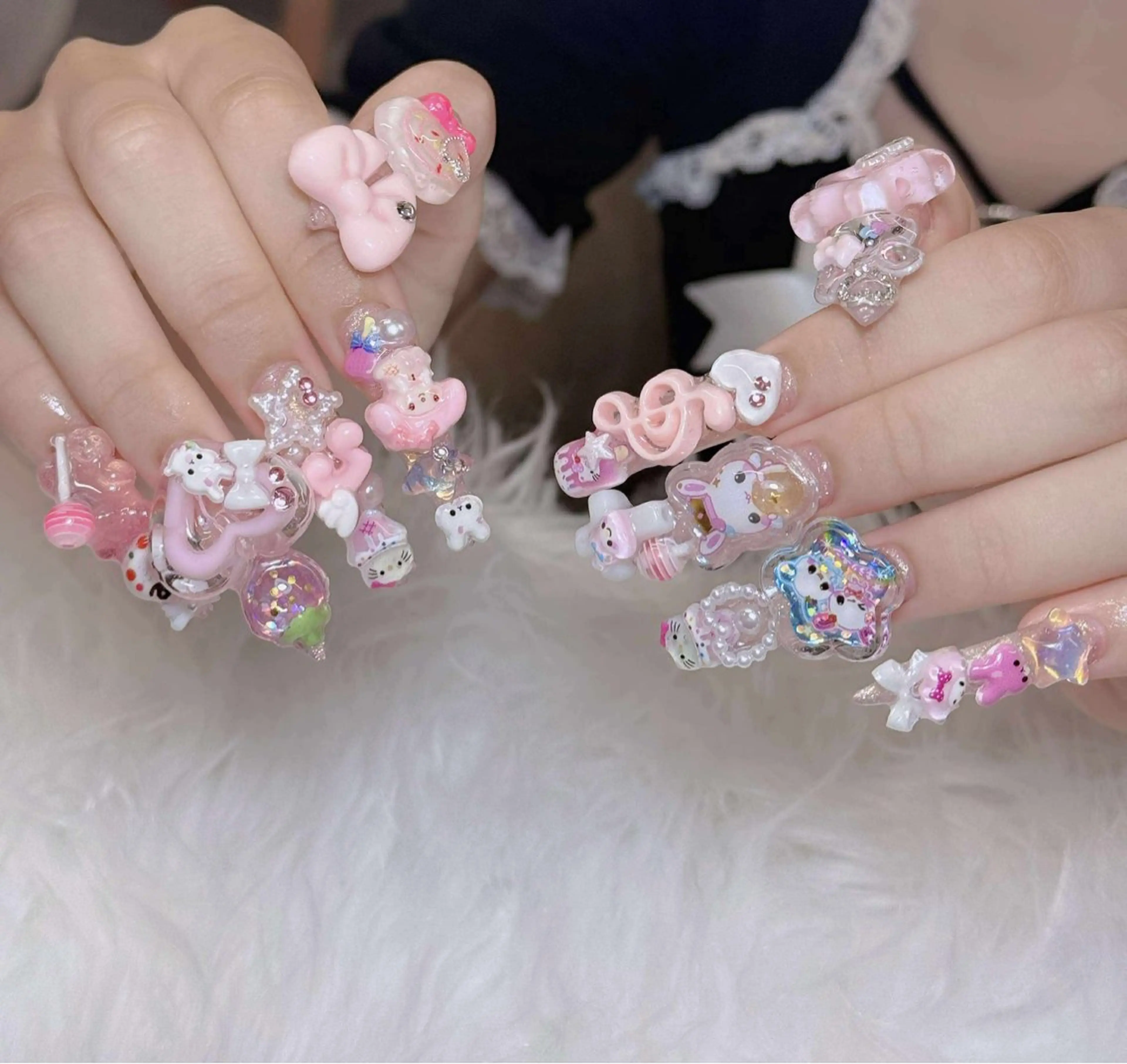 ネイル オーロラネイル チークネイル フットネイル フレンチネイル 韓国ネイル Lumi Nailのネイルデザイン