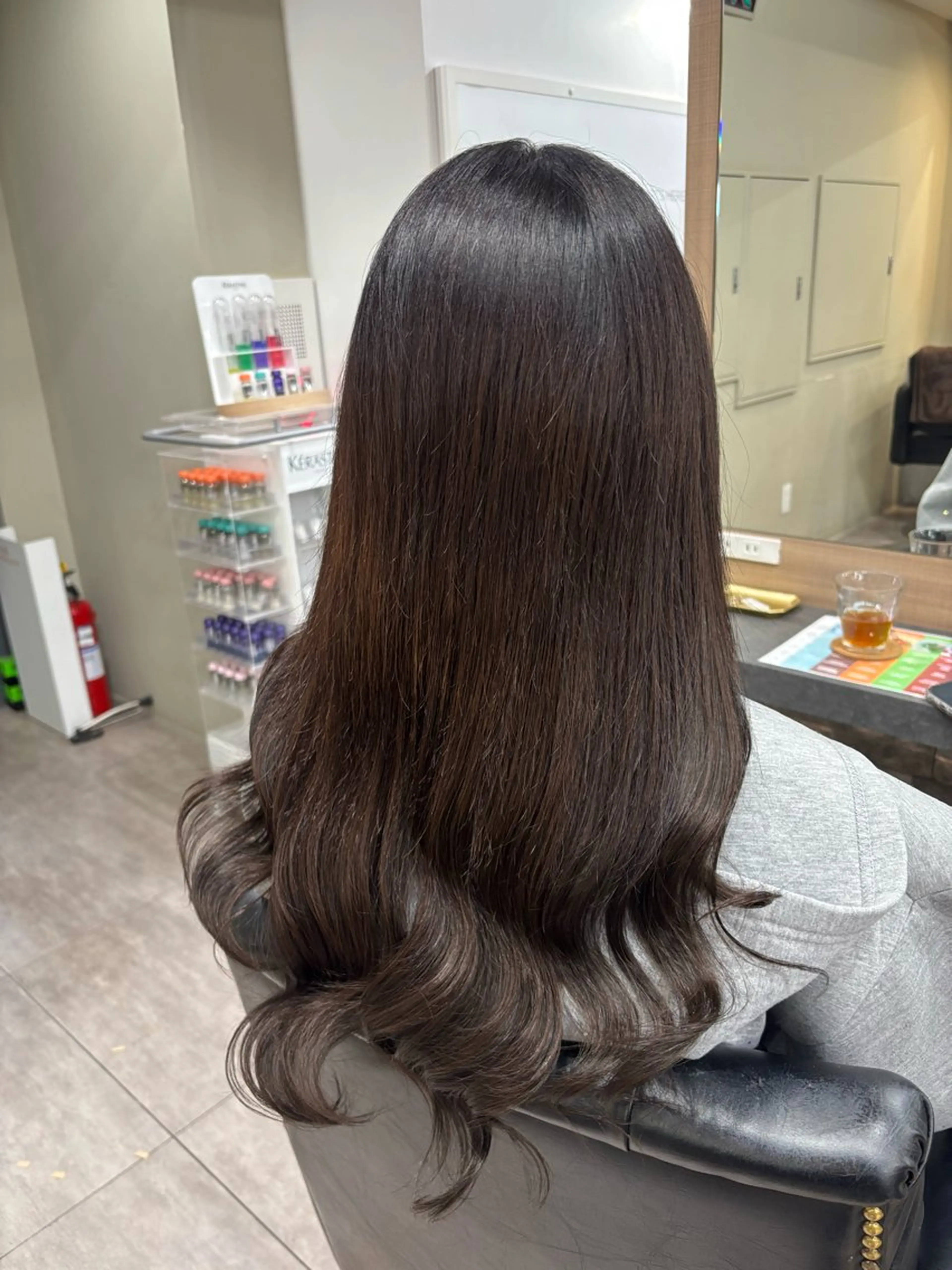 ロング エクステ 髪質改善 レイヤーカット エクステ 横浜/エクステ特化× 艶カラー/あいかのヘアスタイル