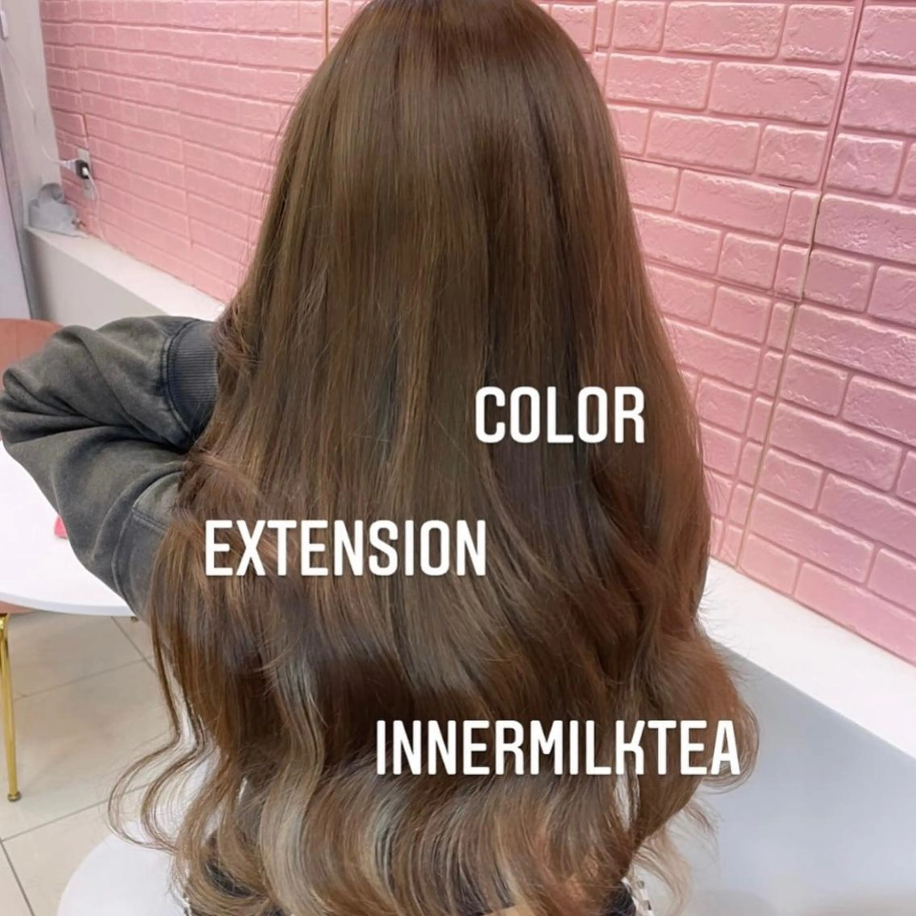 ロング カラー ヘアカラー エクステ エクステ🩵ブリーチ 韓国ヘア🩵KAEのヘアスタイル