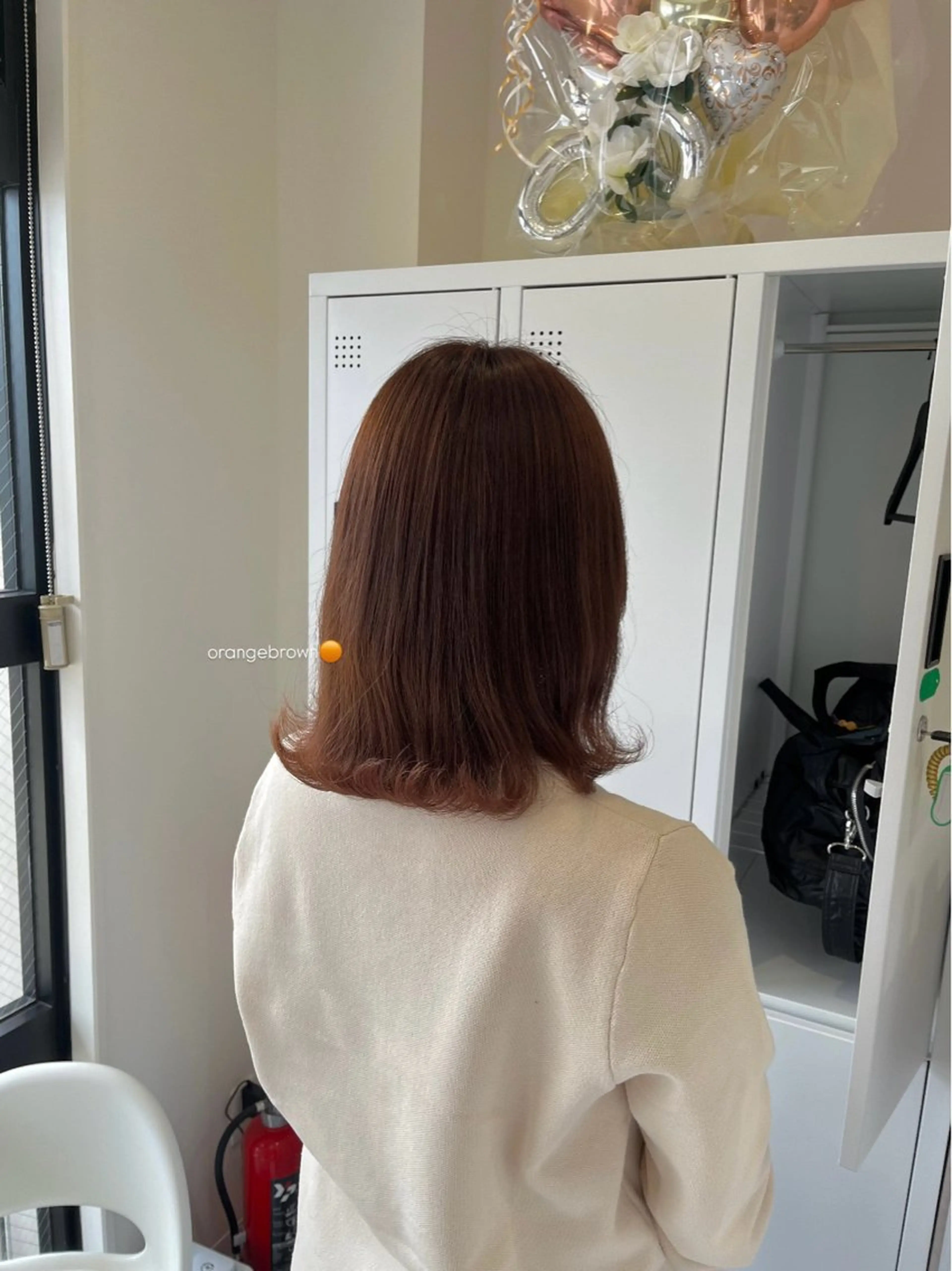 セミロング ヘアカラー サクマ マナミ🎀のヘアスタイル