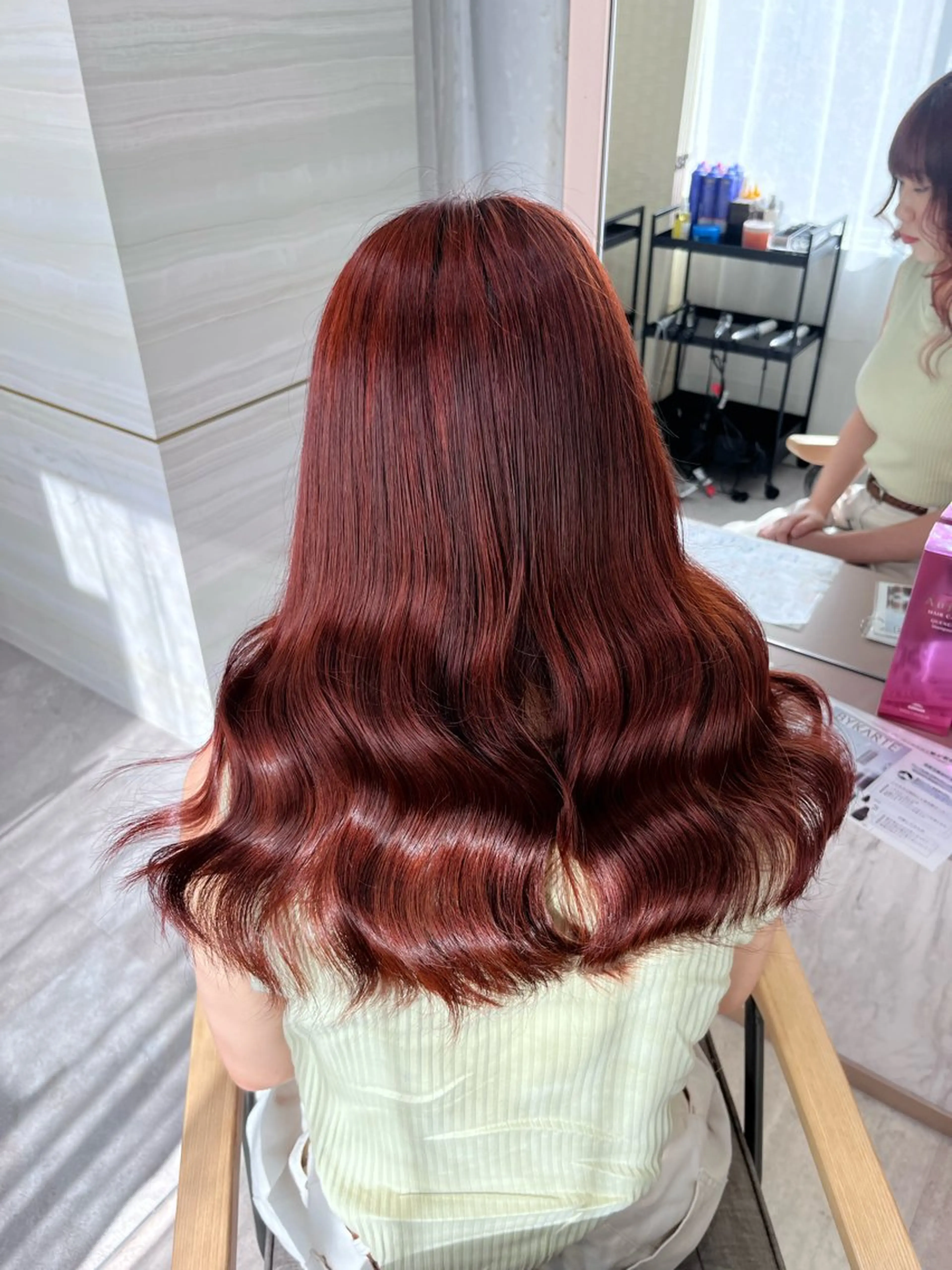 ロング 💘Kurea💘 艶髪/韓国/暗髪のヘアスタイル