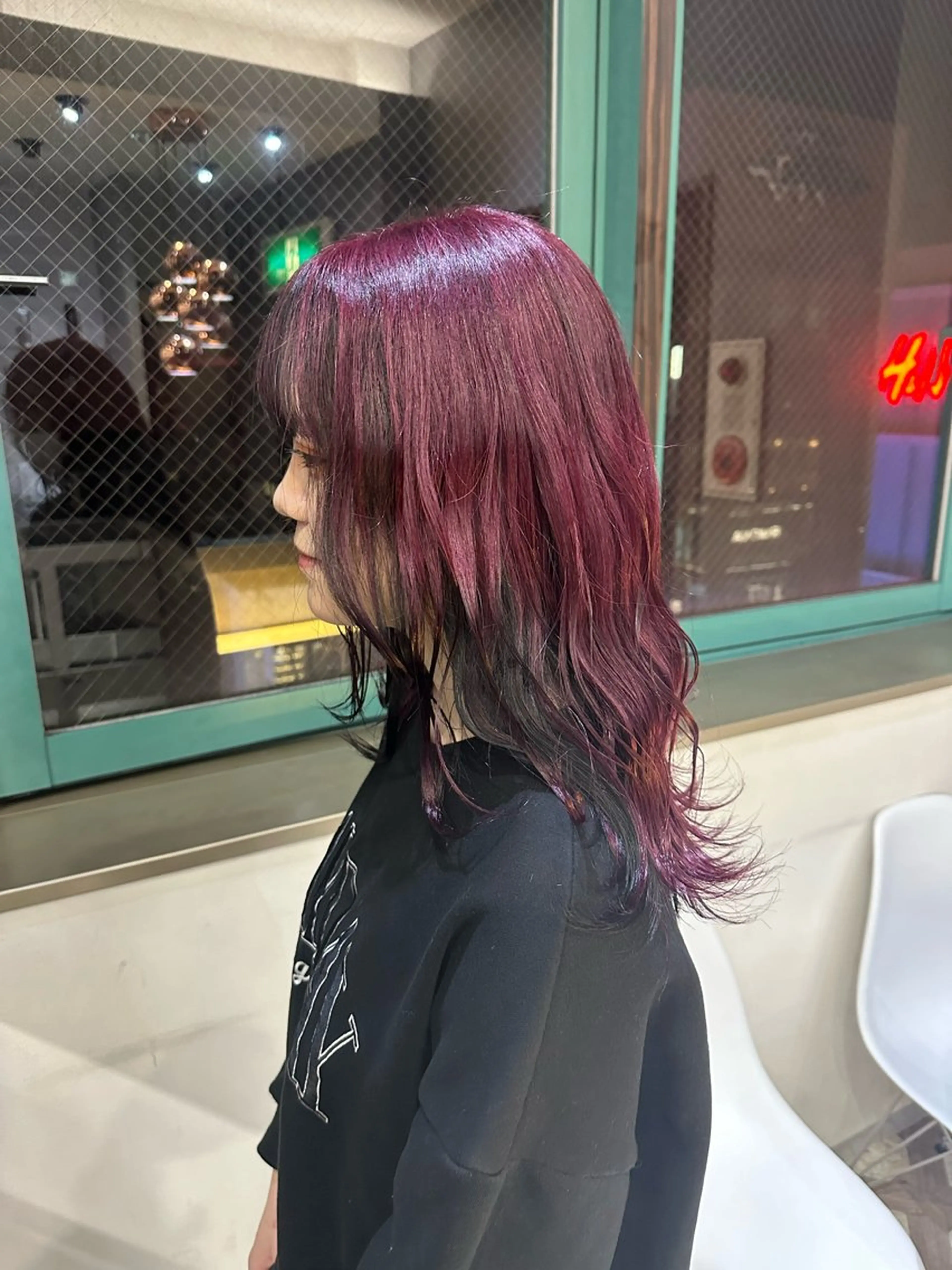 ミディアム カラー ヘアカラー トリートメント jill by gisel＿奥家のヘアスタイル