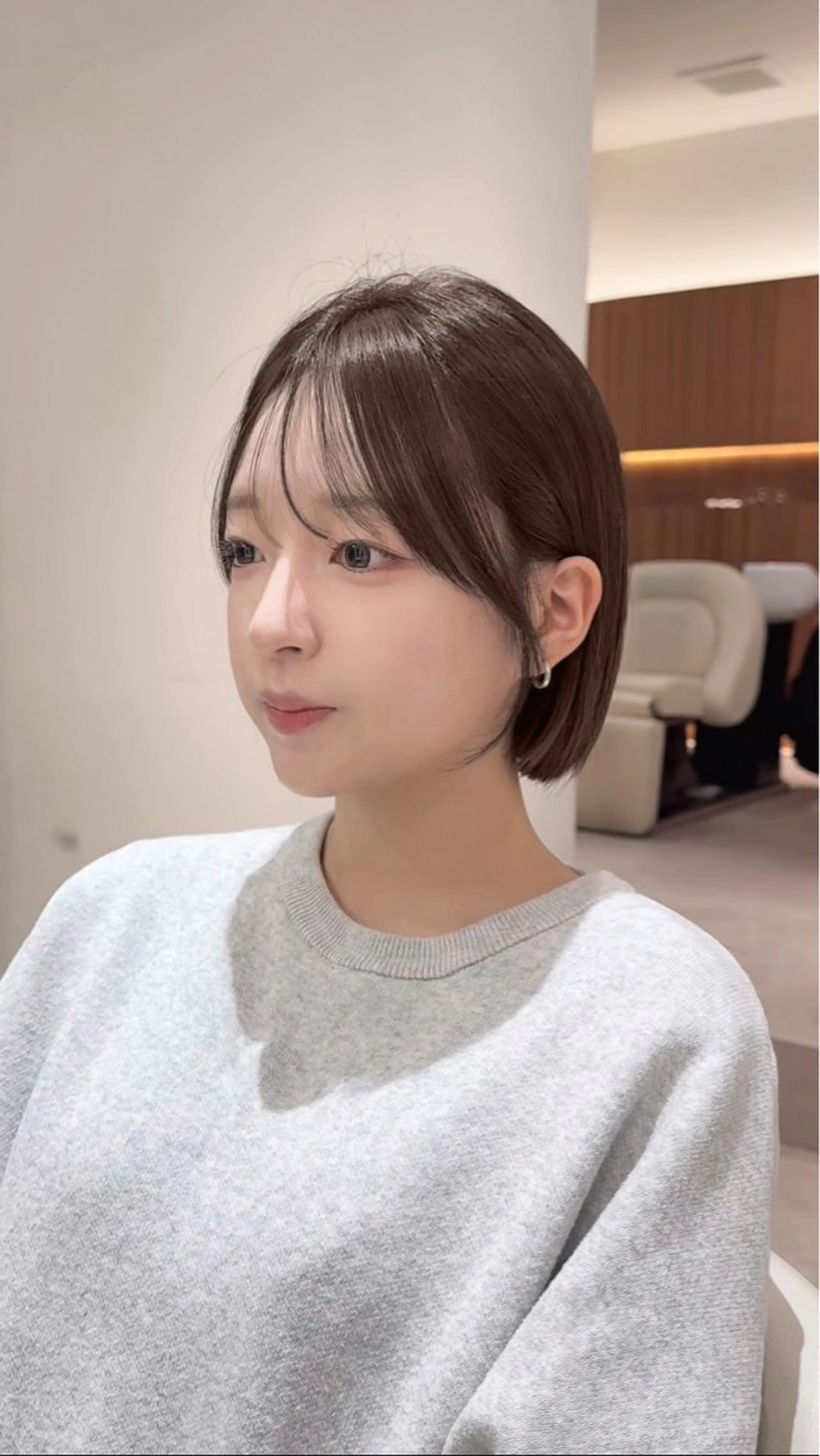 ミディアム カラー 切りっぱなしボブ ショートボブ ボブレイヤー 透明感カラー ボブ カット ヘアカラー トリートメント 田中航平/渋谷ボブ/ レイヤーボブのヘアスタイル