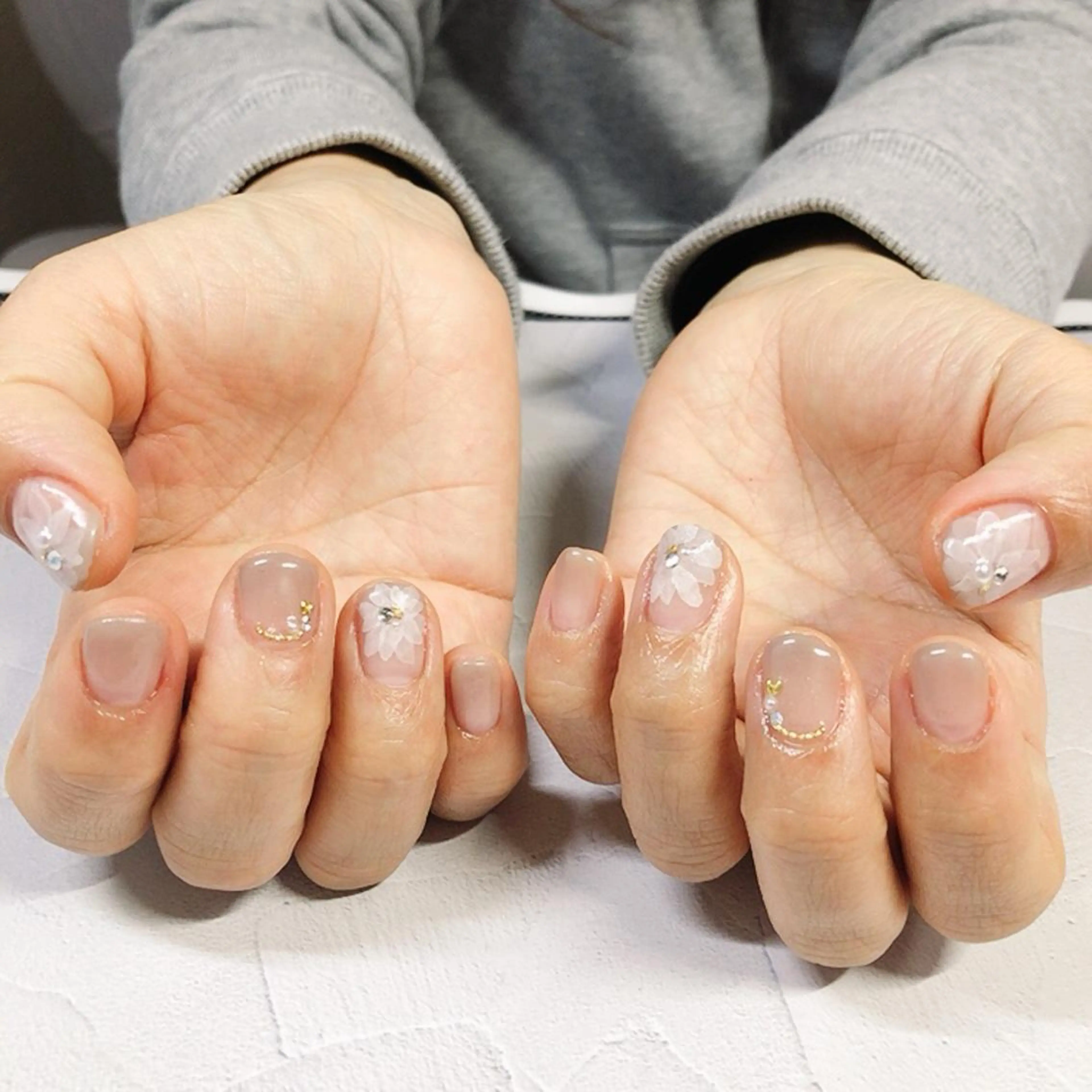 ネイル フラワーネイル 奥園 良恵のネイルデザイン