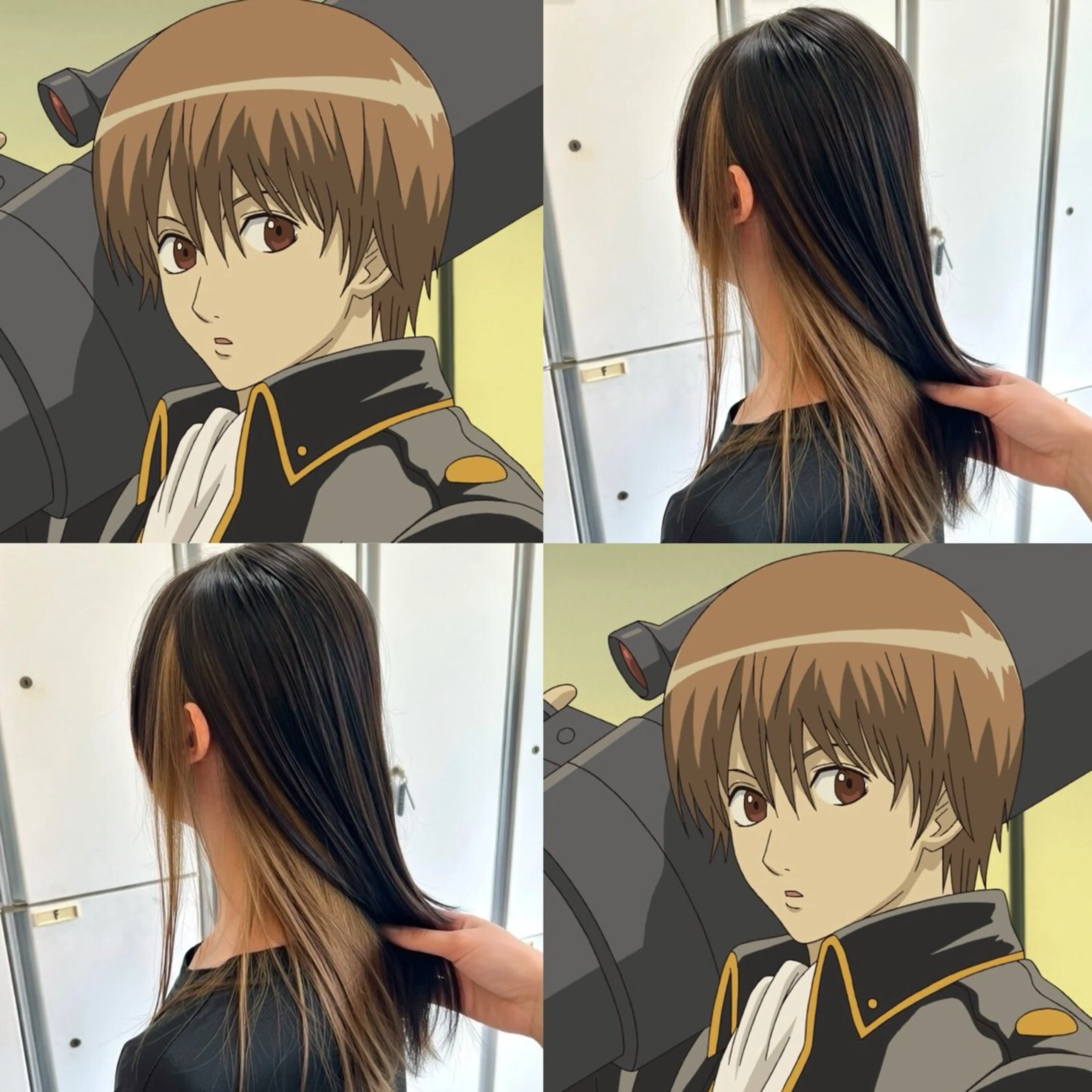 ロング カラー ヘアカラー インナー/2次元/ 推しカラー/しゅうとのヘアスタイル