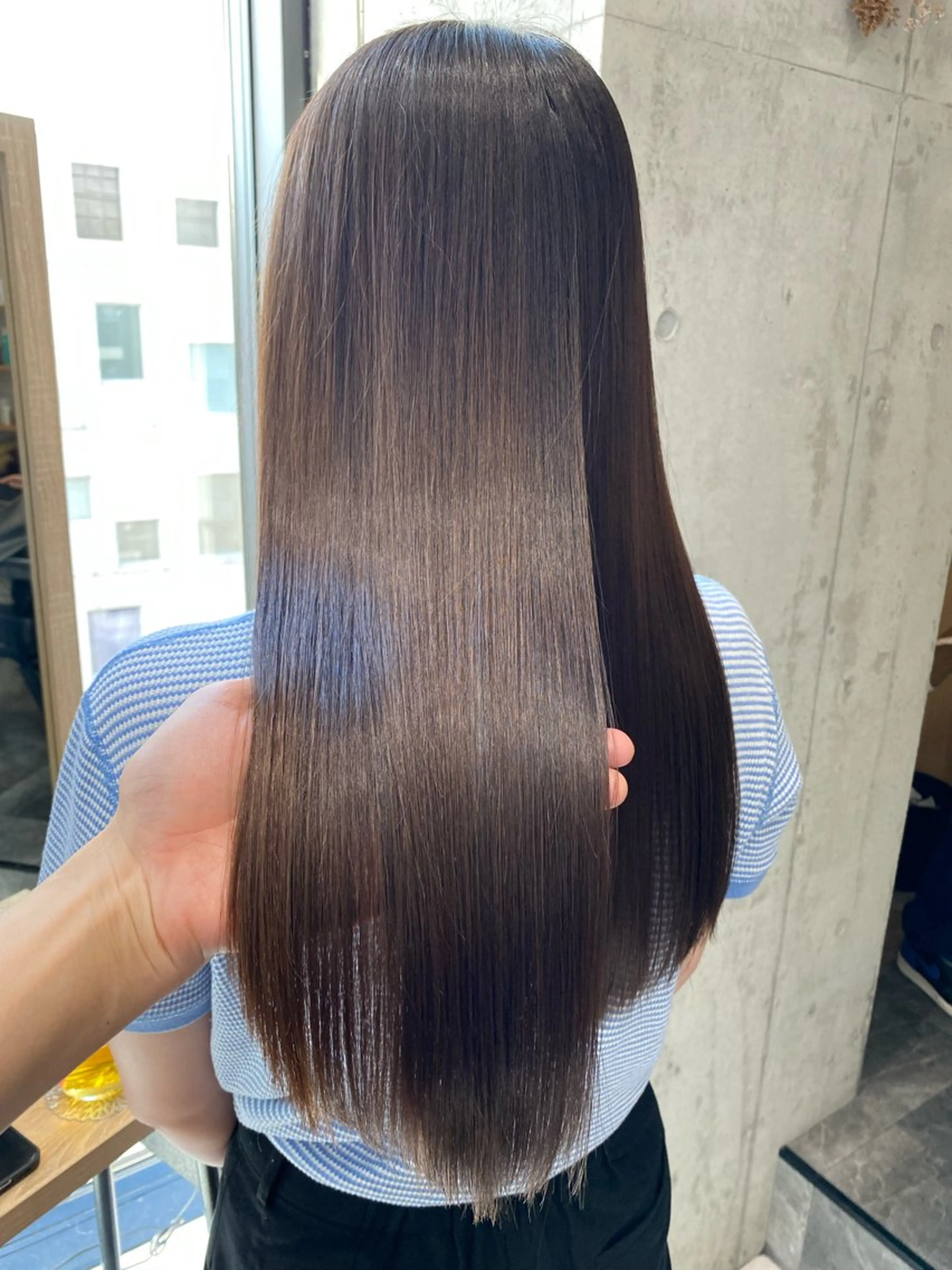 ロング 伸ばしかけ 髪質改善 縮毛矯正 カット ヘアカラー トリートメント また会いたくなる 美容師【KENTA】のヘアスタイル