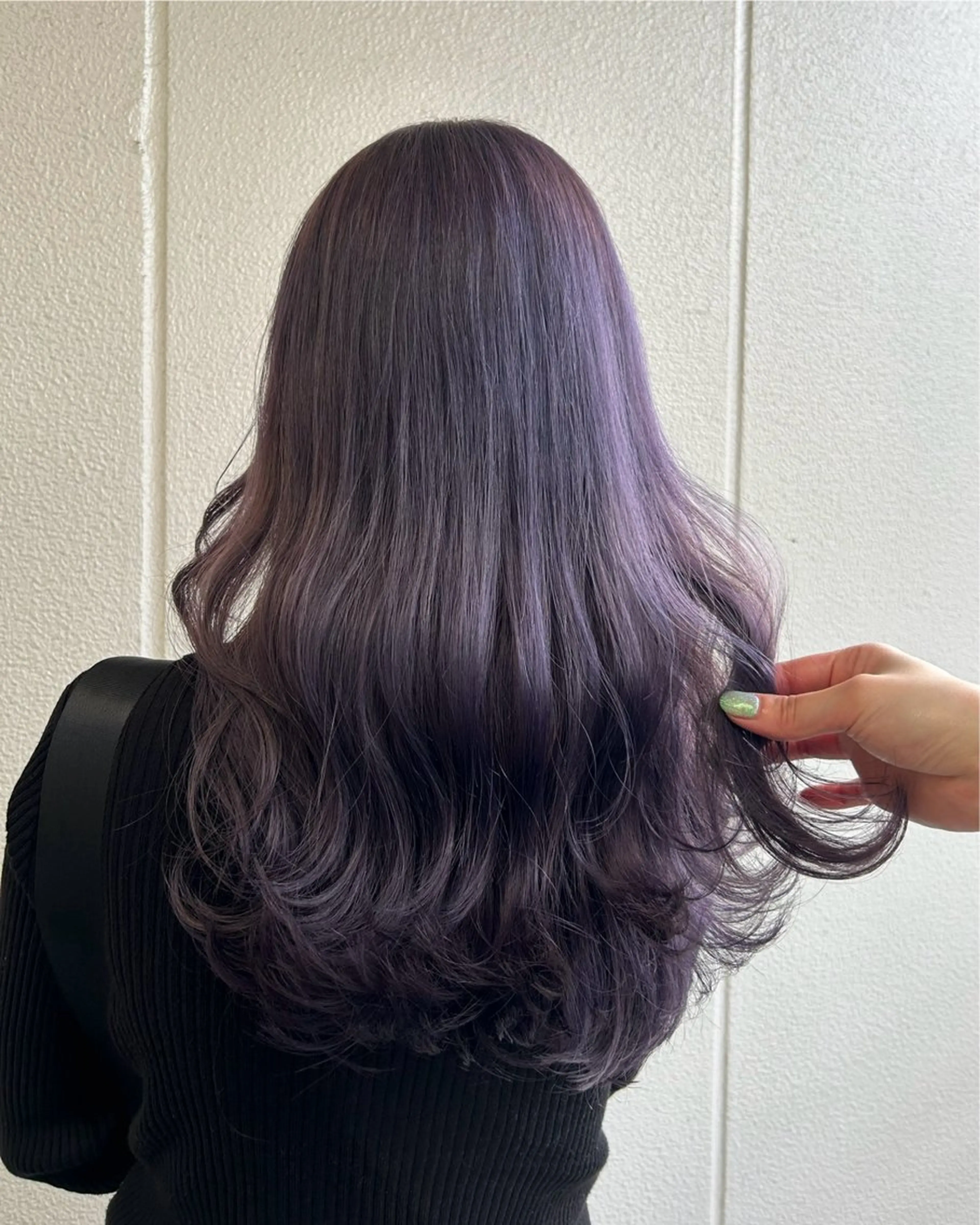 セミロング カラー ラベンダーカラー 《暖色/韓国hair 》🇰🇷桑原ユキネのヘアスタイル