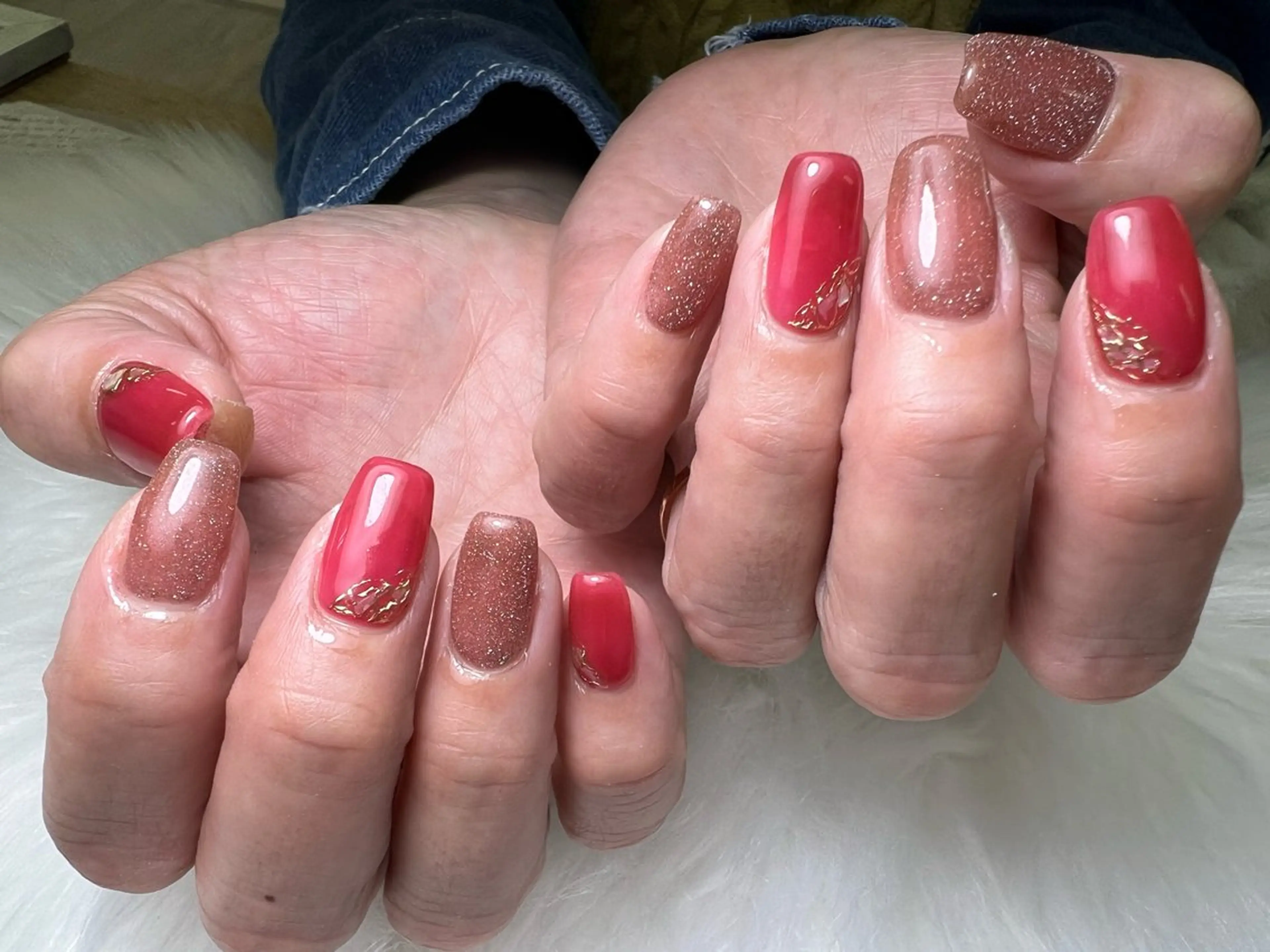 ネイル ハンドネイル Mana‪ ‪·͜· ❤︎‬のネイルデザイン