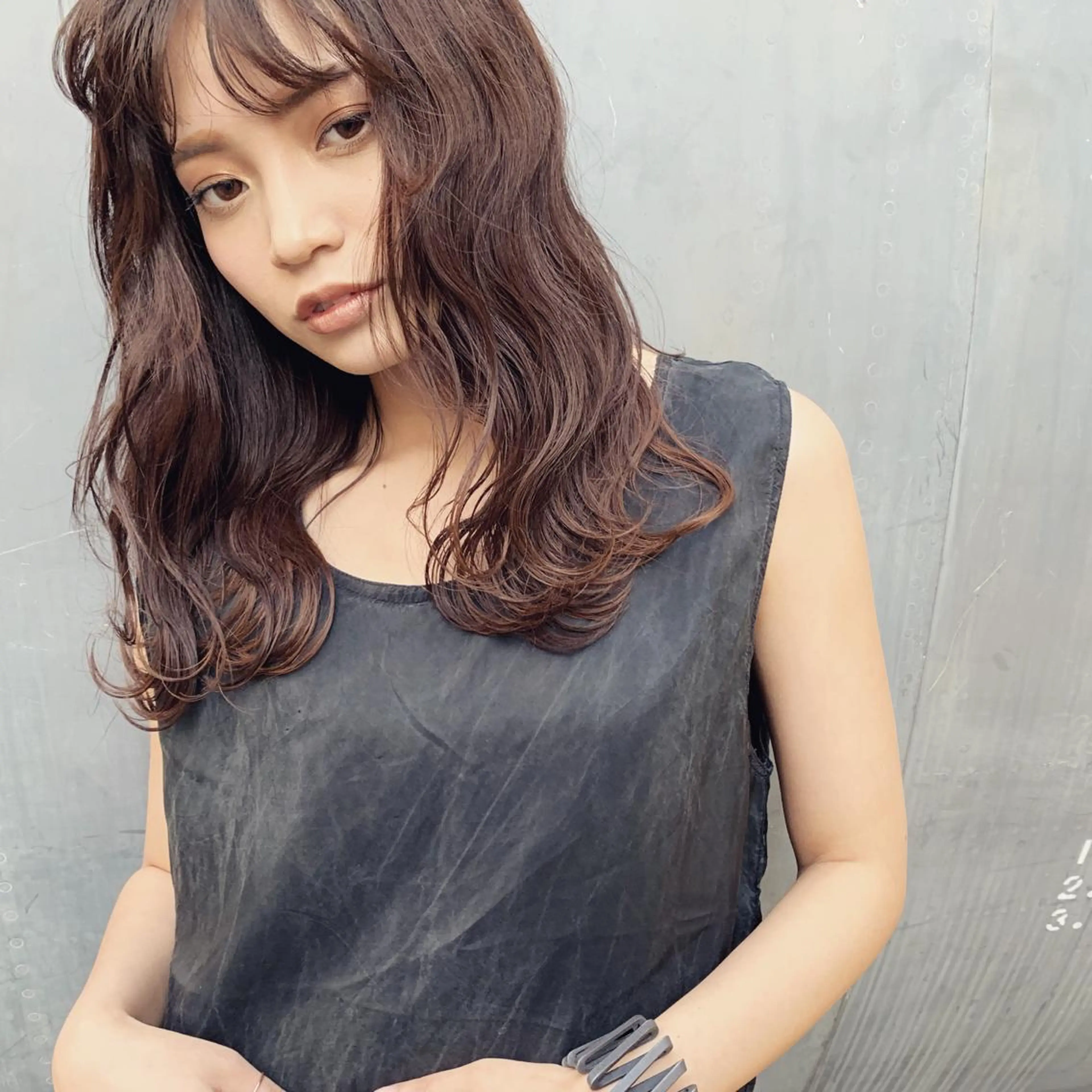 ミディアム カラー ブラウンカラー ショコラブラウン 似合わせカット トリートメント カット ヘアカラー トリートメント toiro by lien hair atelier所属・池田 真由美のヘアスタイル