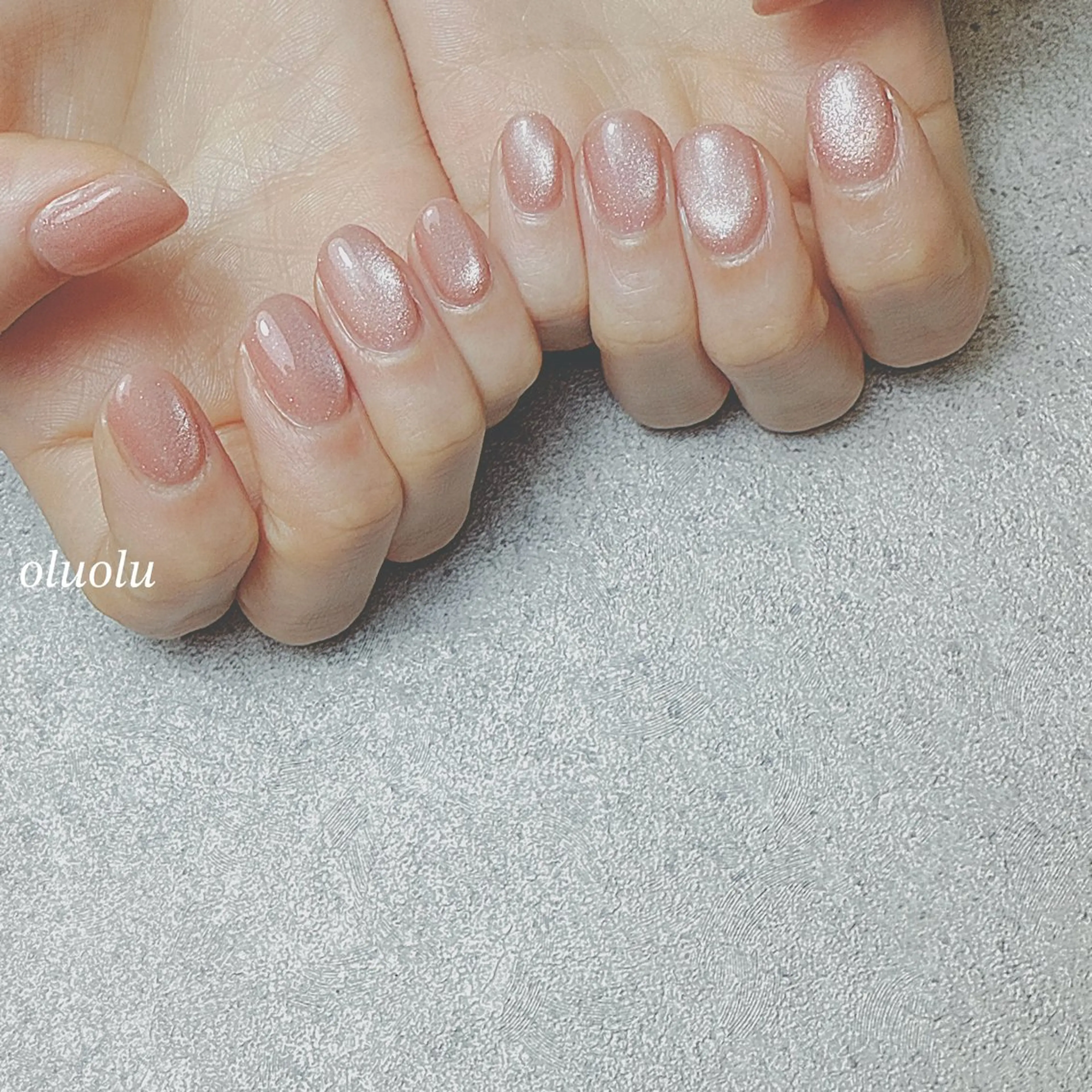 ネイル アートネイル フットネイル マグネットネイル オフィスネイル ピンク ハンドネイル 大村 紬華のネイルデザイン