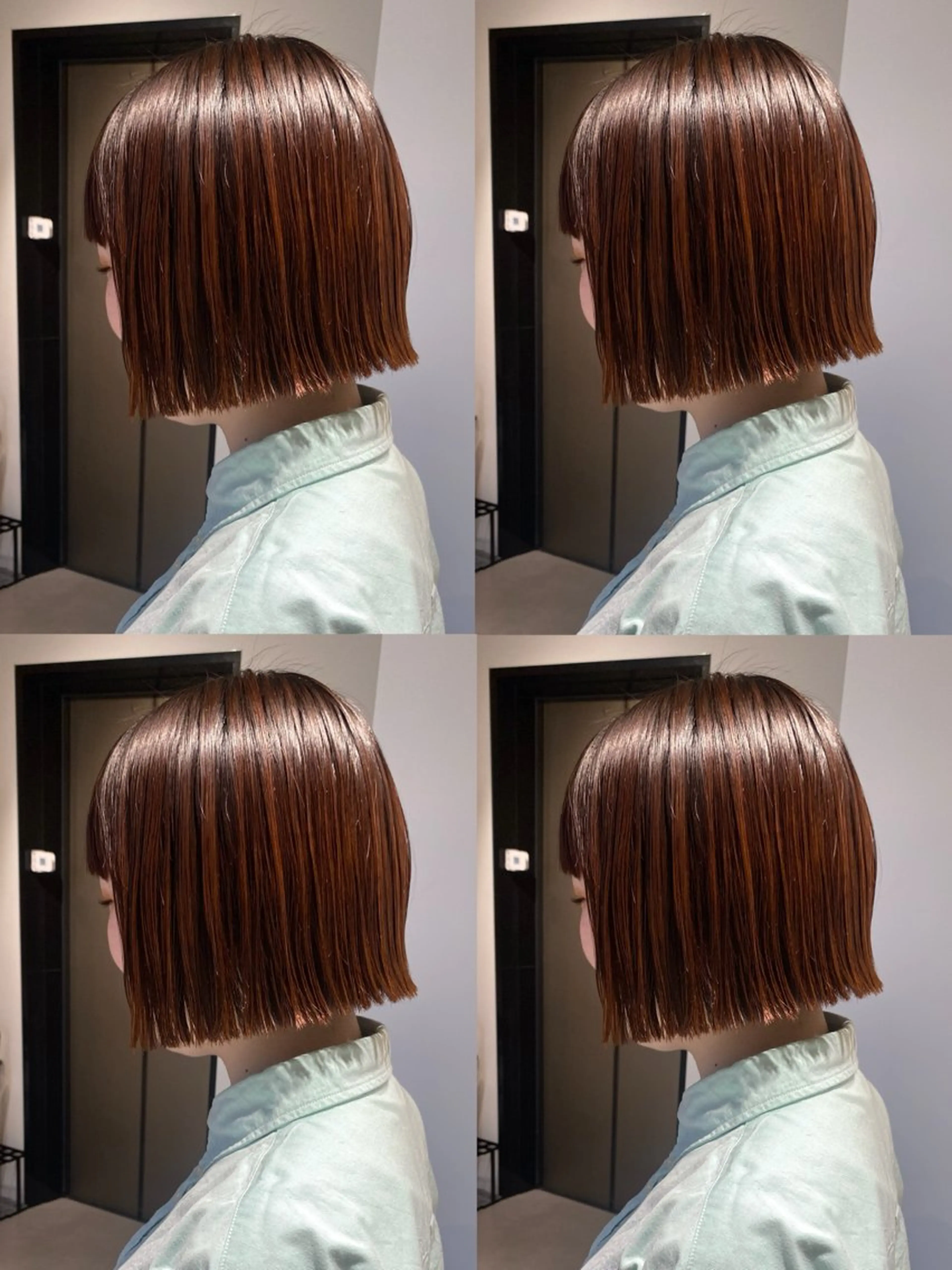 ショート カラー ブラウンカラー オレンジ オレンジブラウン カット ヘアカラー fier umeda所属・fier_umeda 梨花 rifaのヘアスタイル