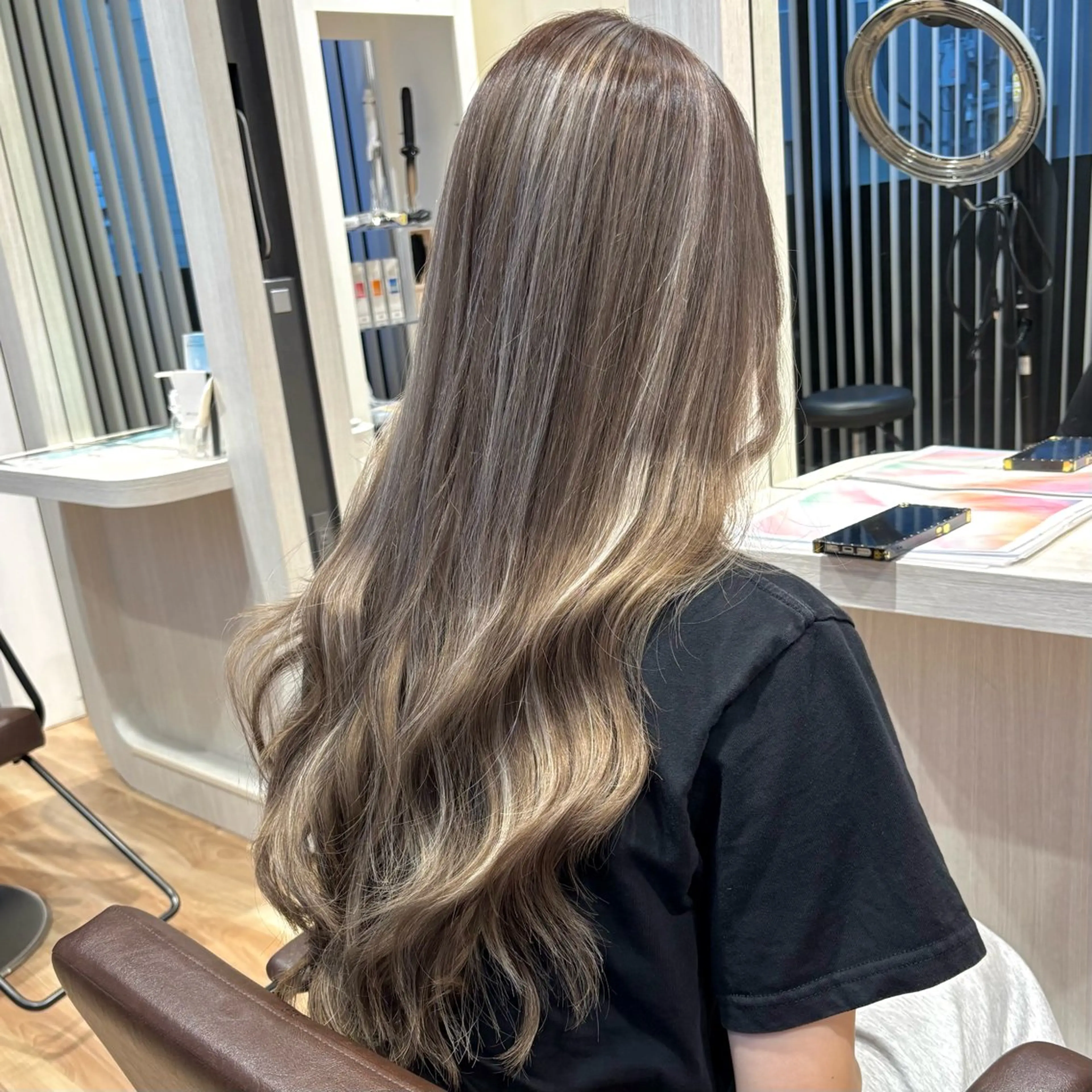 ロング ハイライト カット ヘアカラー STYLE エキシティ店所属・【似合わせパーマ】 STYLE 杉原　魁のヘアスタイル