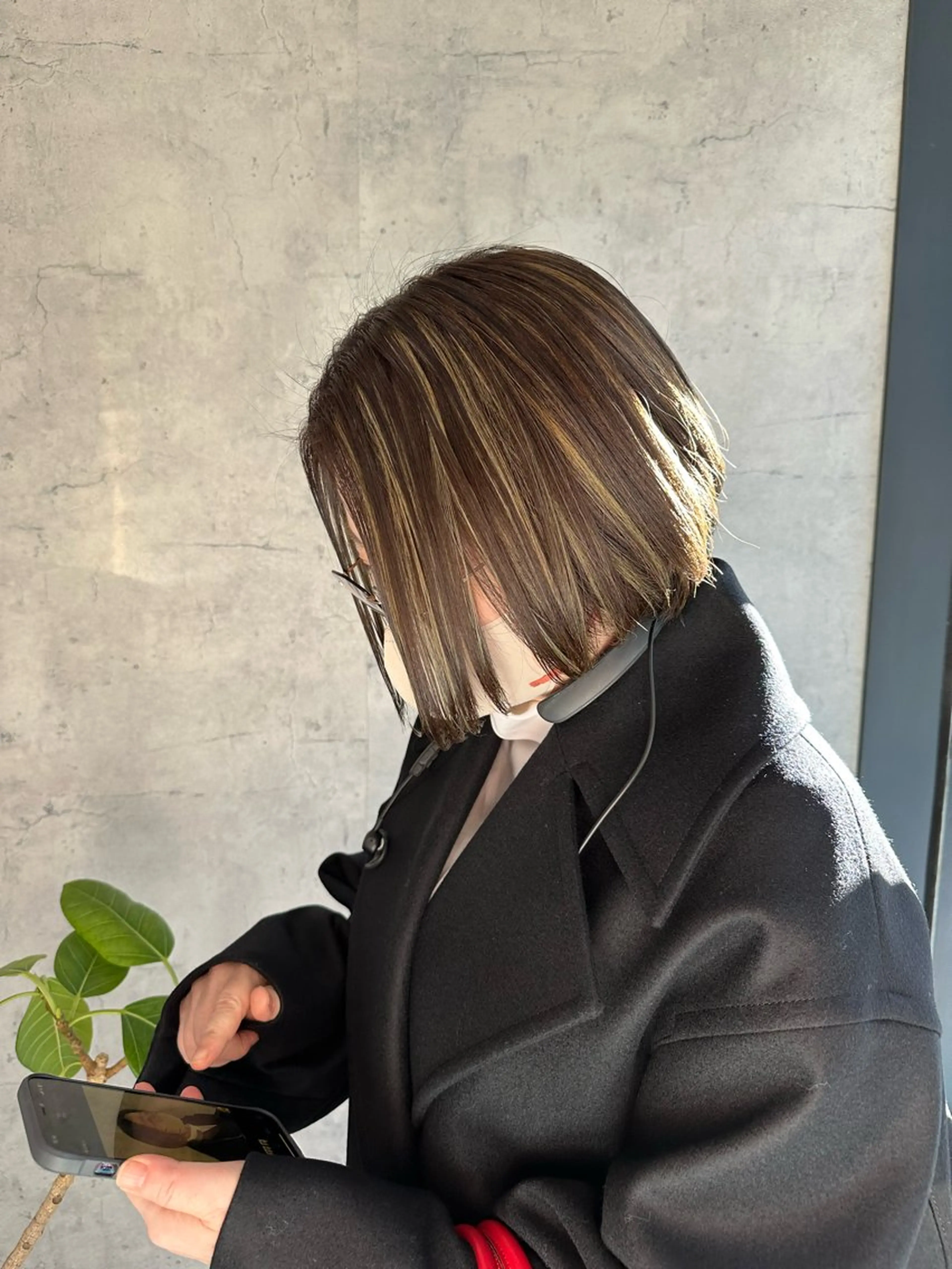 ショート ヘアカラー 平野恵/透明感カラー ブリーチ/ボブのヘアスタイル