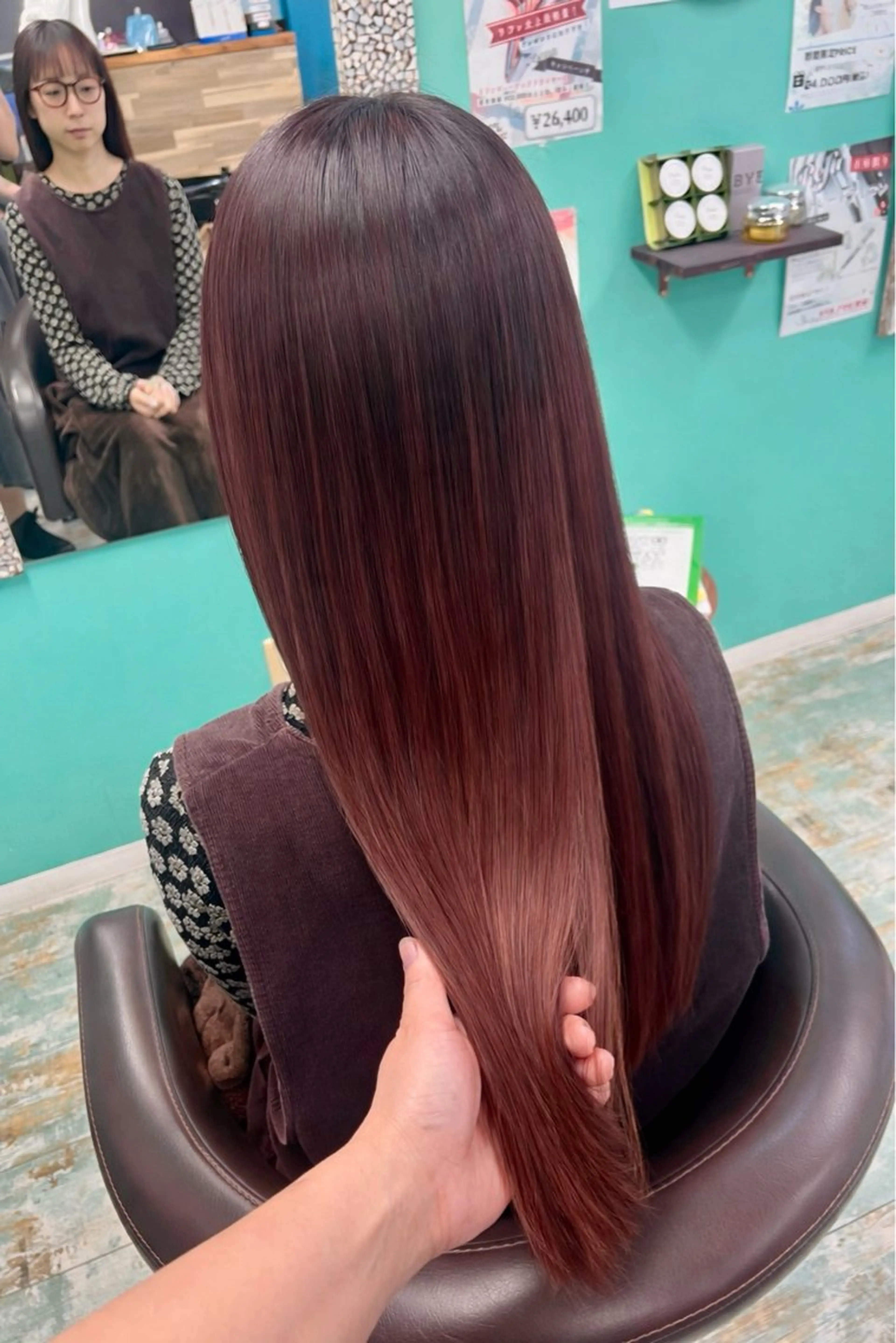 ロング カット ヘアカラー Fun  hair make所属・田牧 みゆきのヘアスタイル