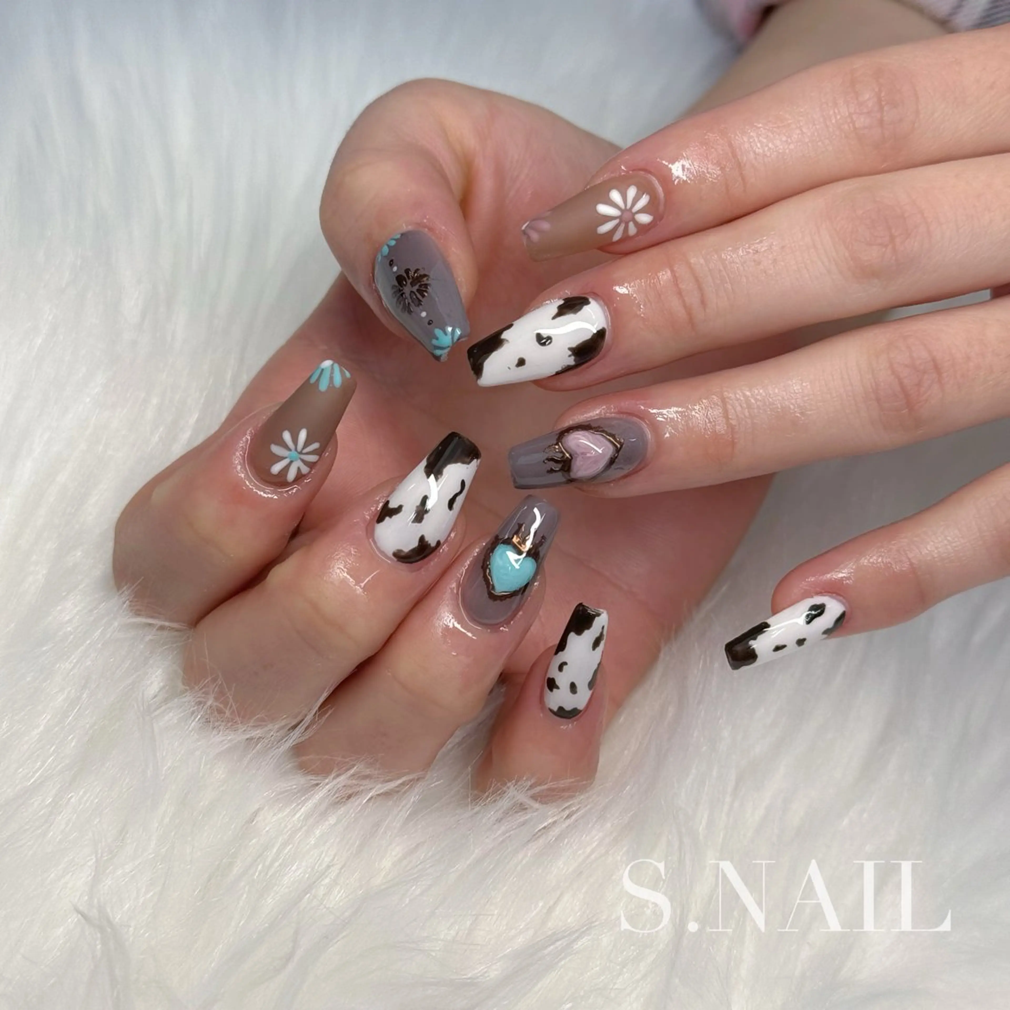 ネイル マットネイル 持ち込み ハンドネイル S♡NAIL所属・S.NAIL Suuのネイルデザイン