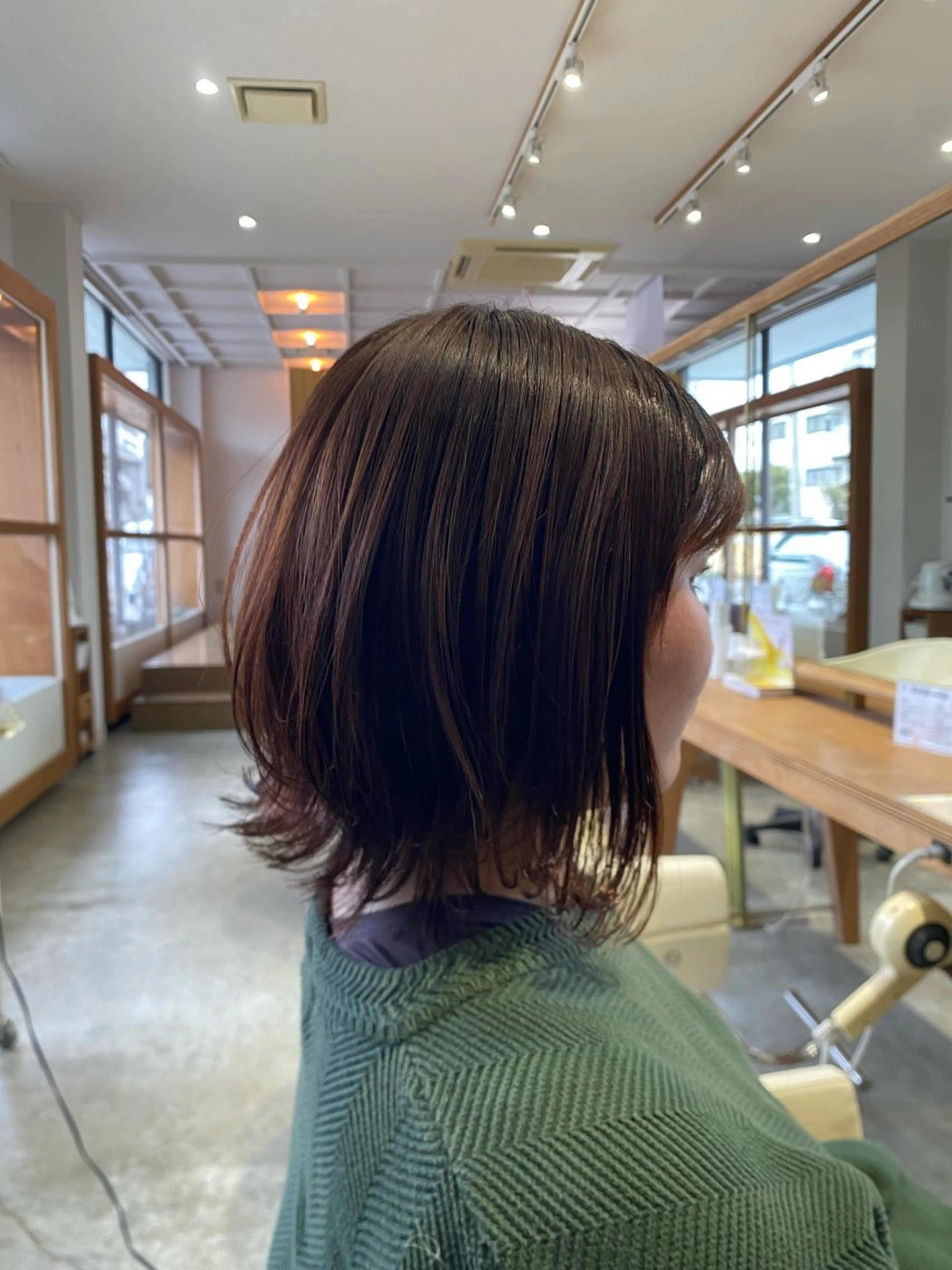ミディアム 髪質改善 レイヤーカット トリートメント カット ヘアカラー fulam所属・MIKU ／fulamのヘアスタイル