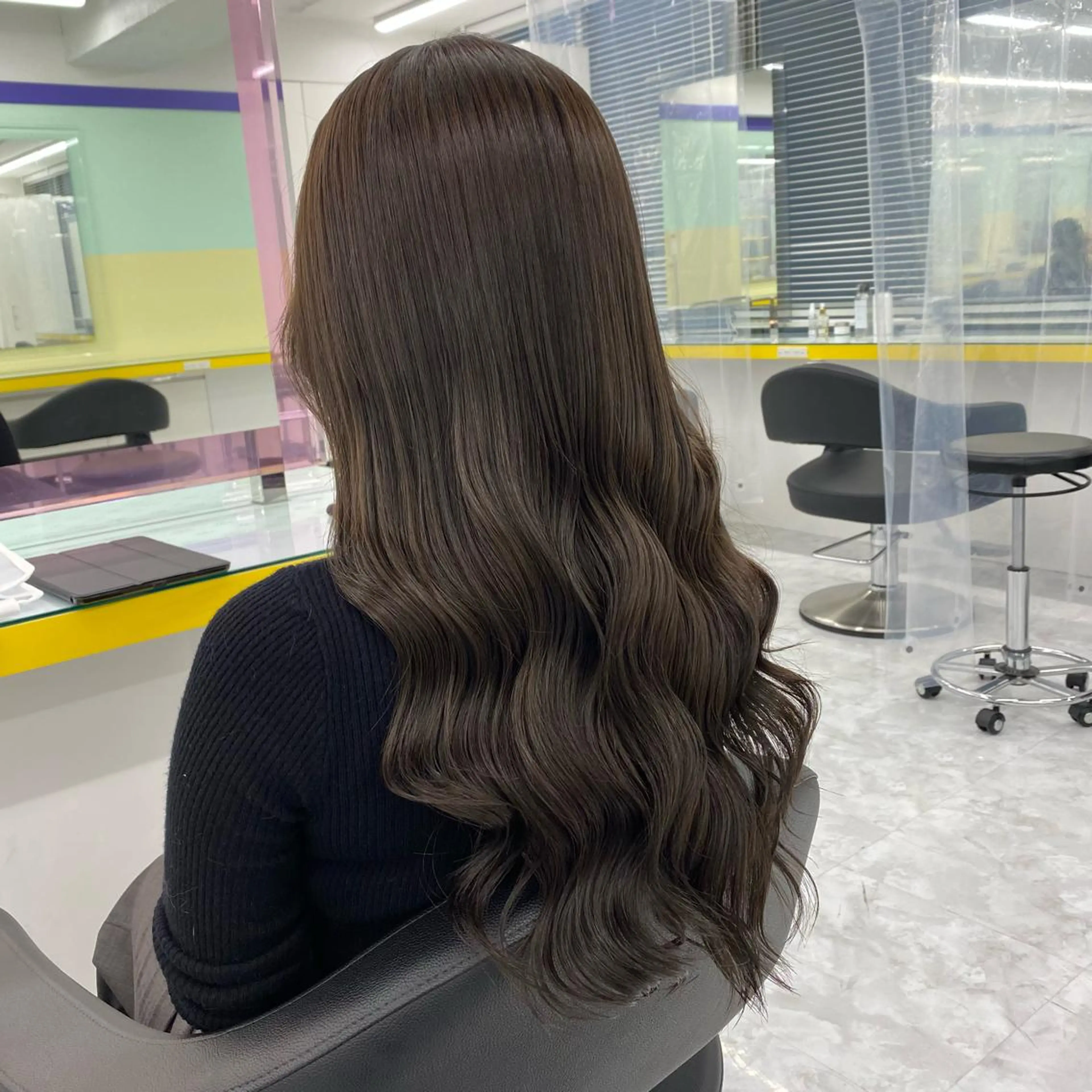 セミロング カラー ヘアアレンジ ヘアカラー トリートメント GOTODAY shair salon 横浜mare店所属・透明感抜群カラー mai🍑♡のヘアスタイル