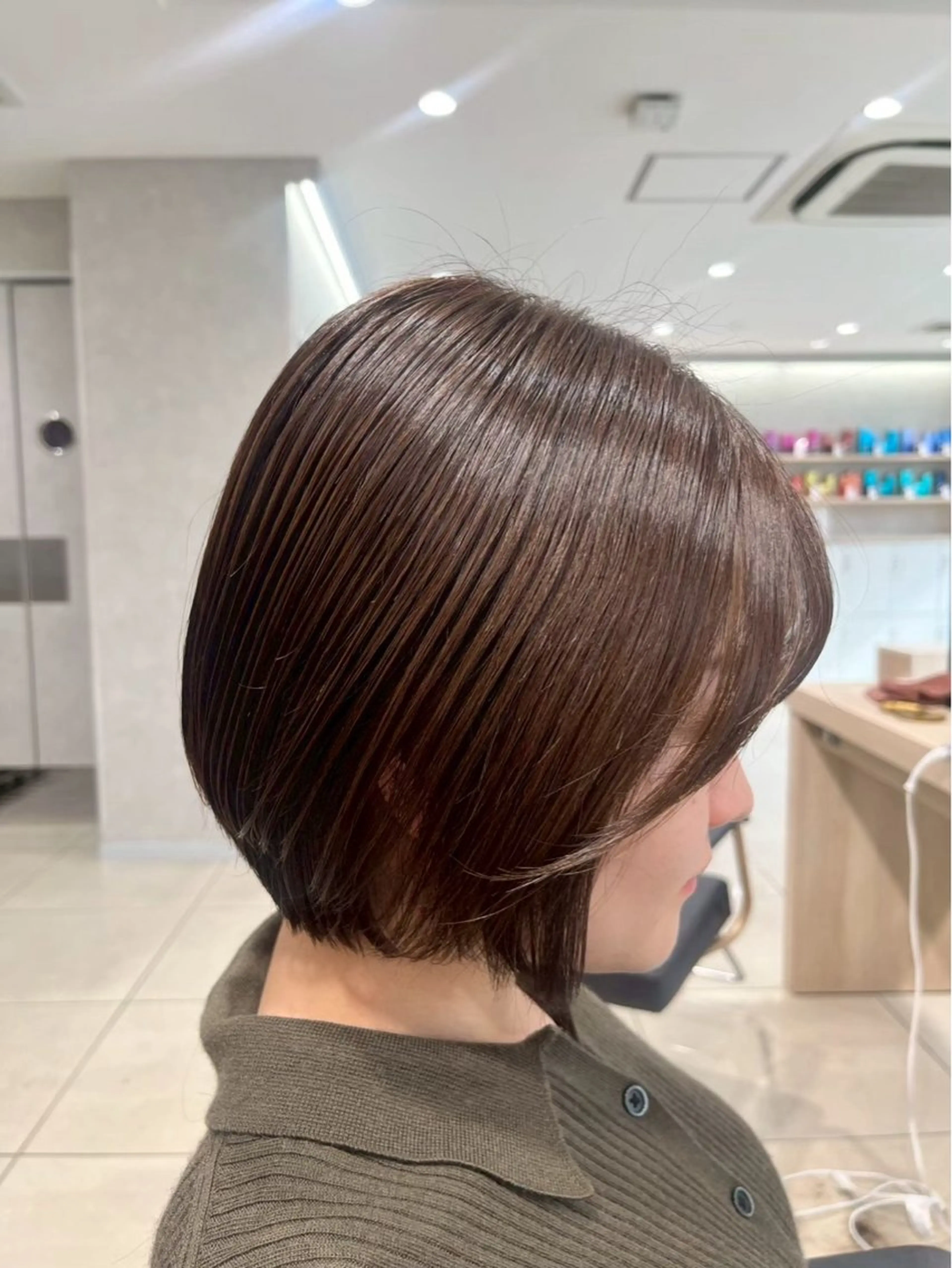 ミディアム カラー ヘアカラー 🍒カラー/縮毛🍒 こばるのヘアスタイル