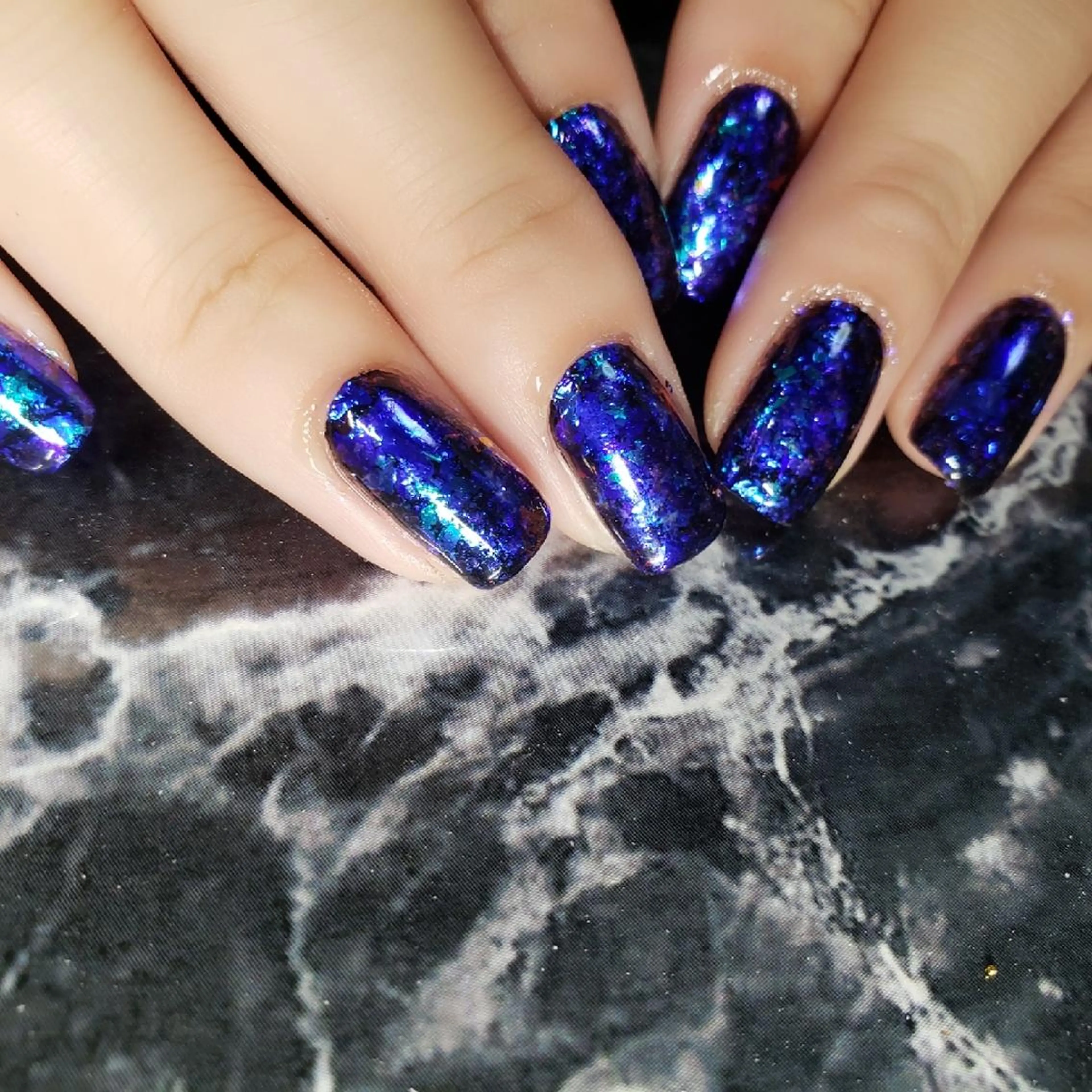 ショート ネイル ハンドネイル フットネイル クロキ 。のネイルデザイン