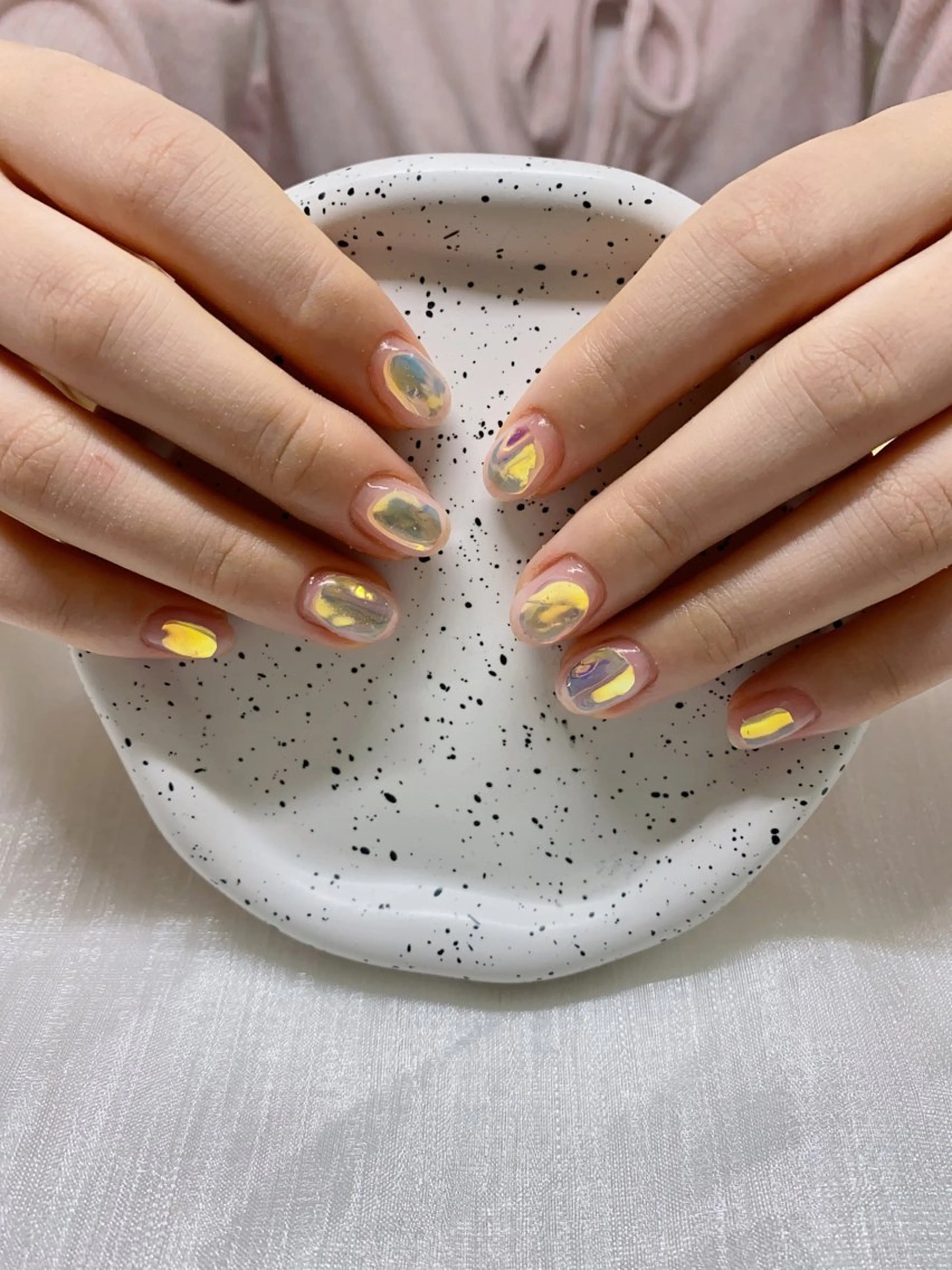 ネイル 氷ネイル・うるうるネイル えい このネイルデザイン