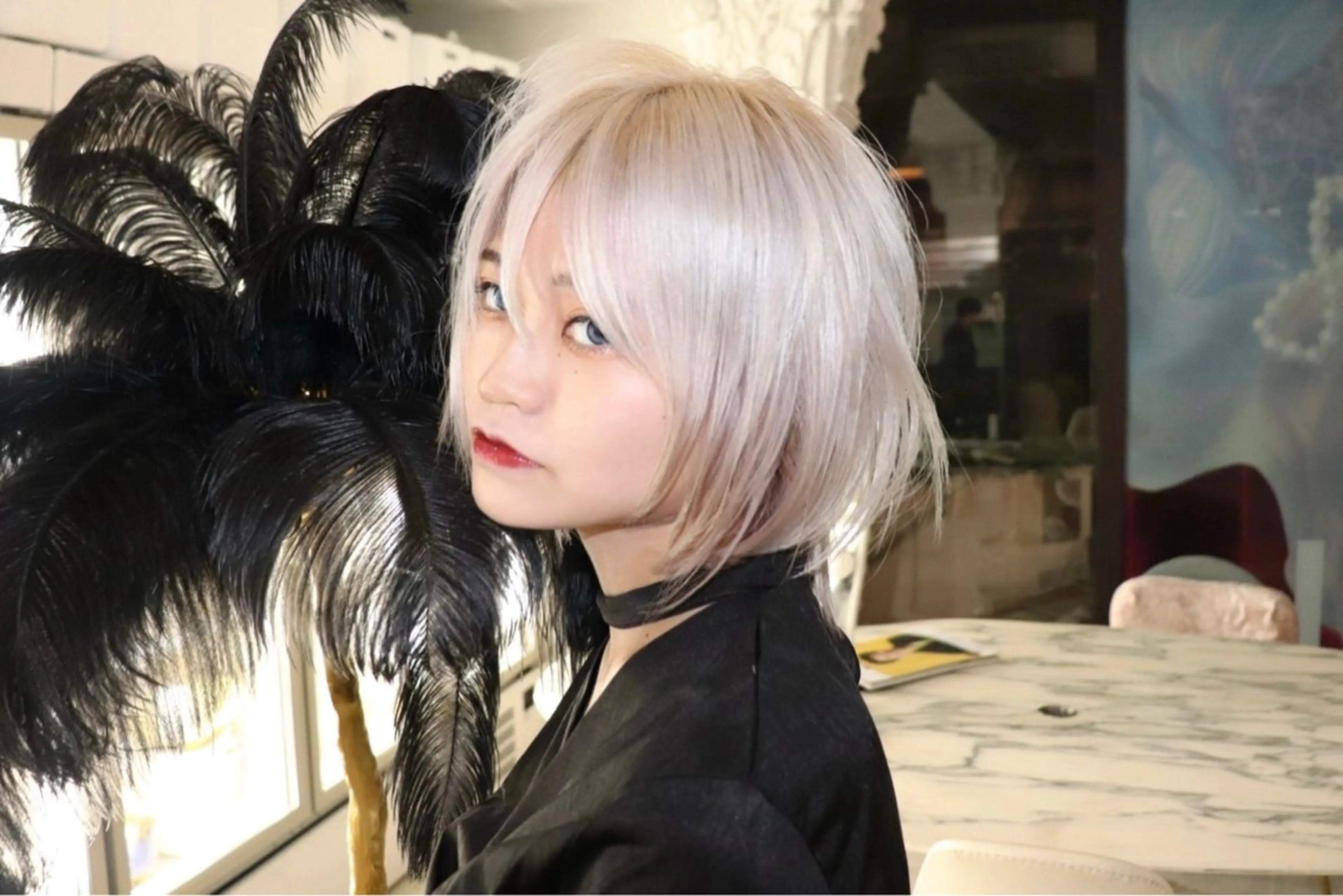 ショート SHIN レイヤー‪‪カットのヘアスタイル