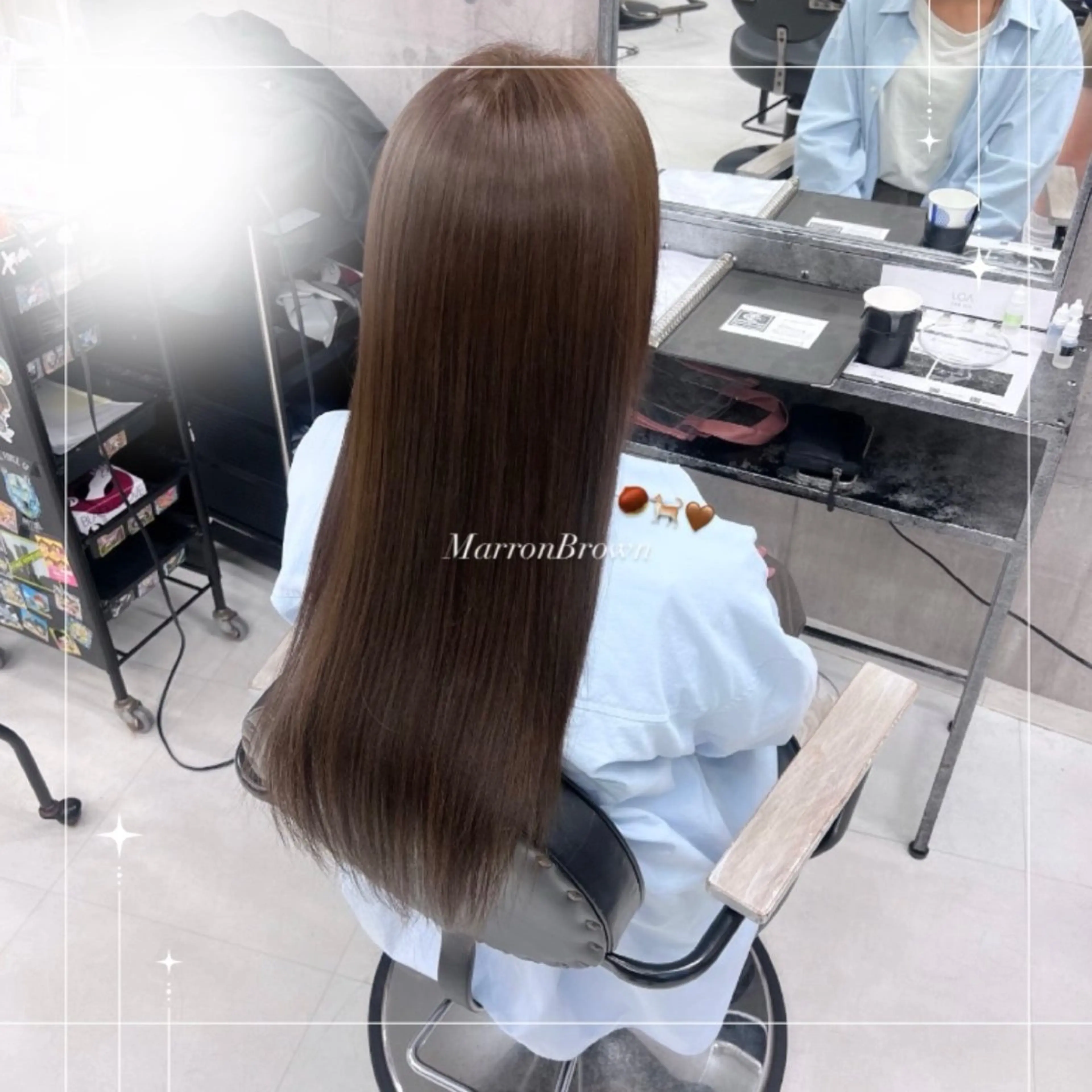 ロング 🪼RINA/寒色 艶髪カラー💙のヘアスタイル