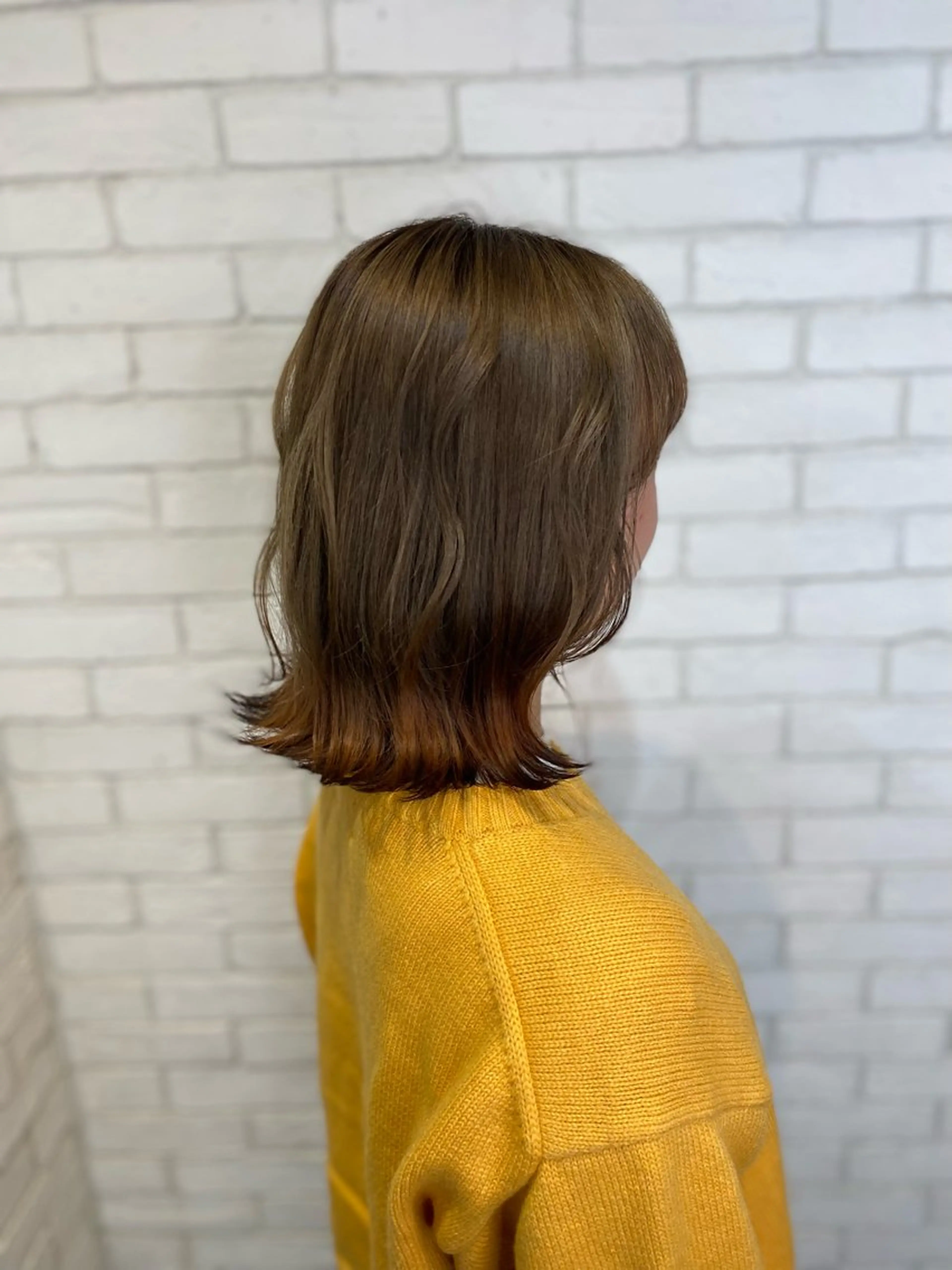 ミディアム カラー ヘアカラー トリートメント ヨシダ フミノリのヘアスタイル