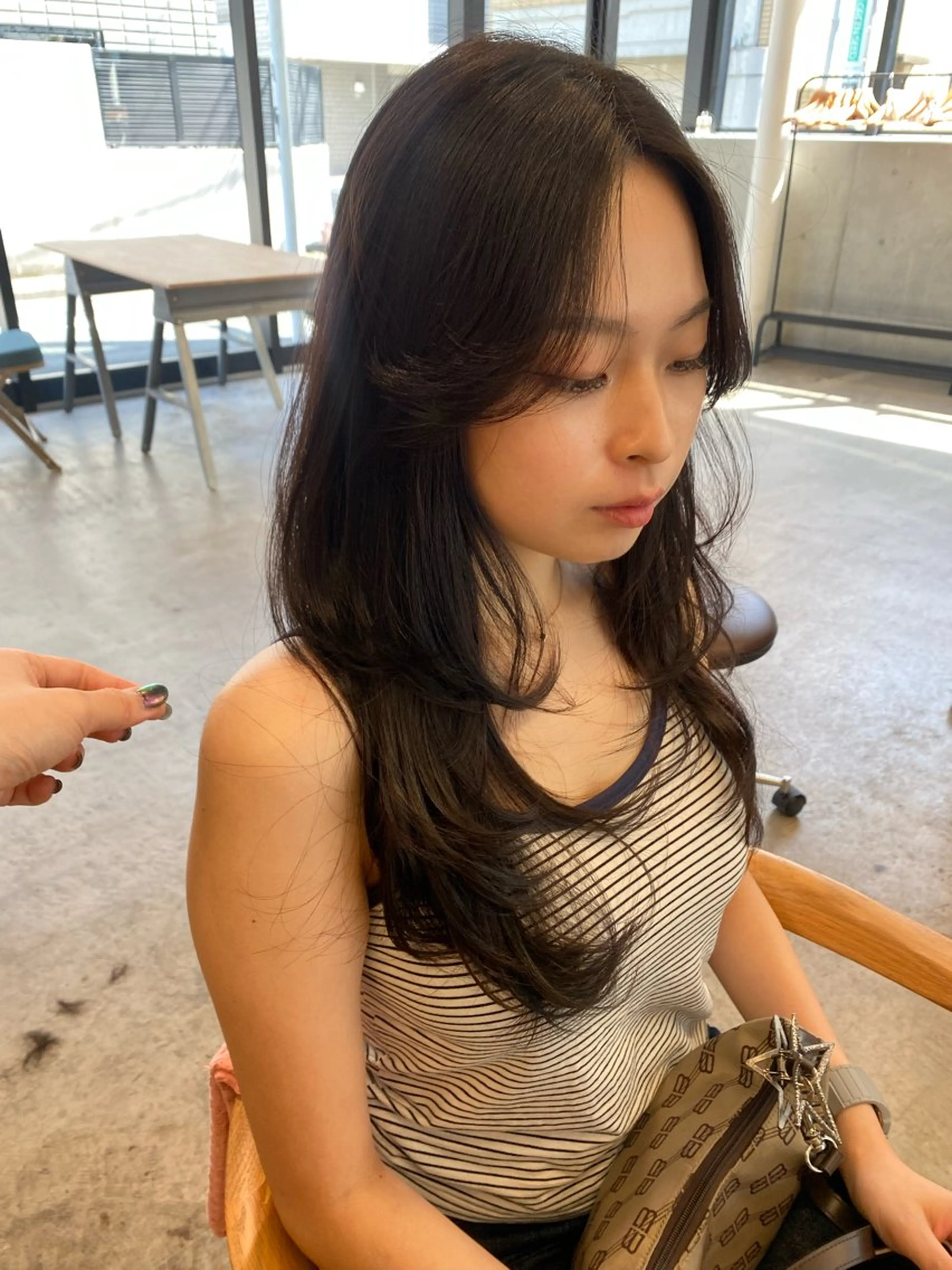 ロング カラー カット ヘアカラー レイヤー/柔色 カラー/SAkiのヘアスタイル