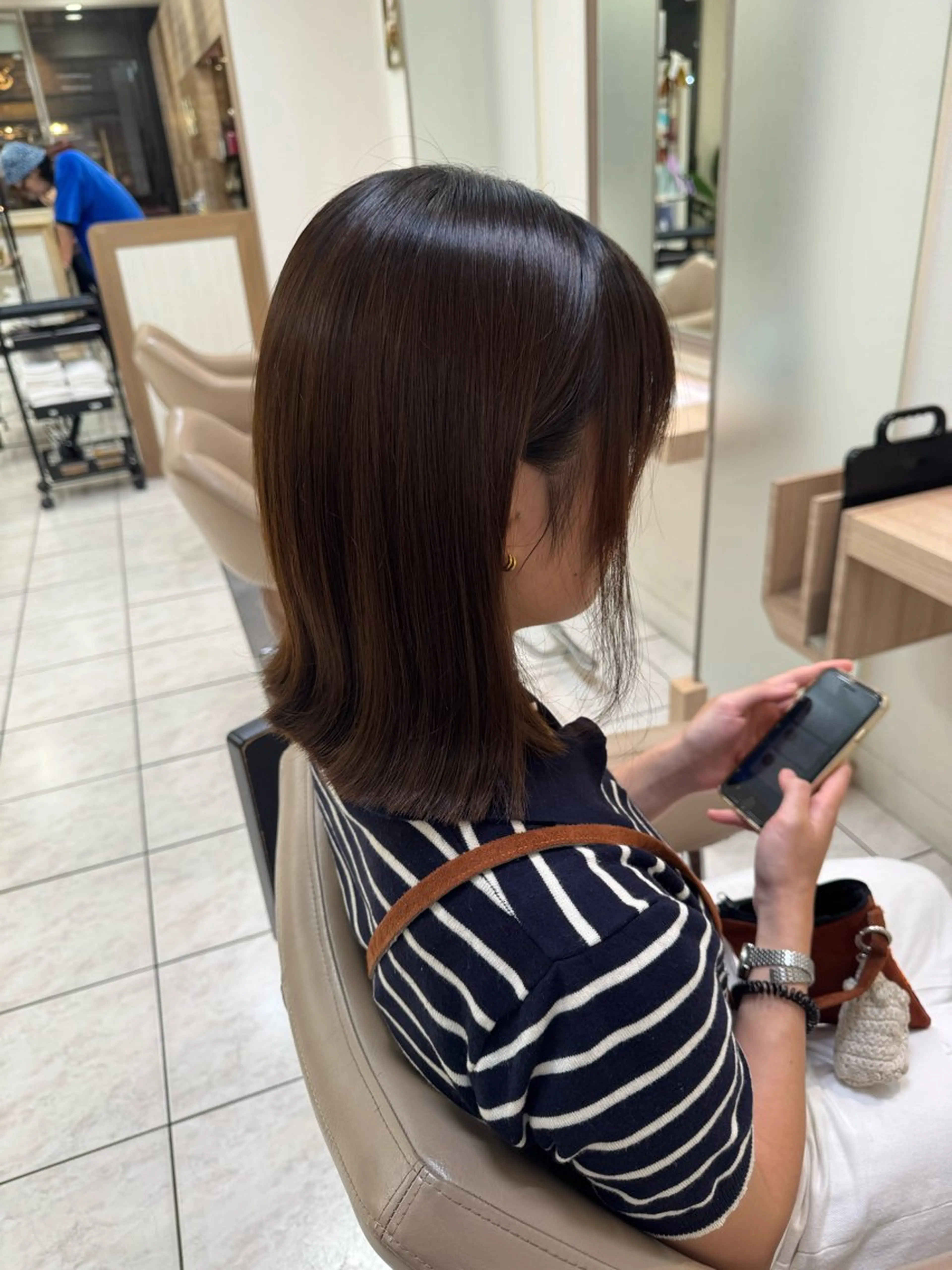 ミディアム メンズフェザー毛流れ /鈴木健友のヘアスタイル