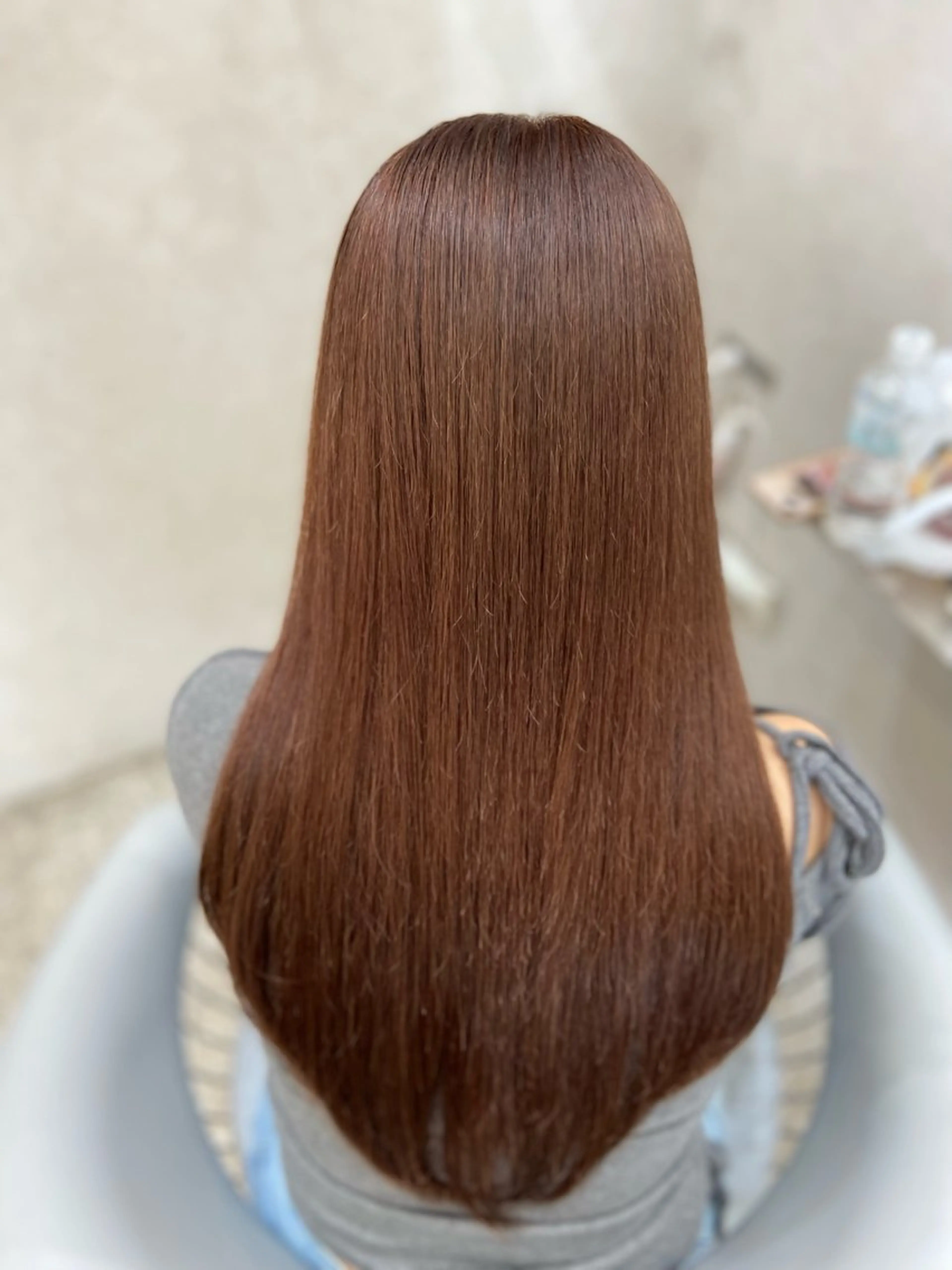 ロング カラー 新宿/韓国ヘア 中明度カラー/かやのヘアスタイル