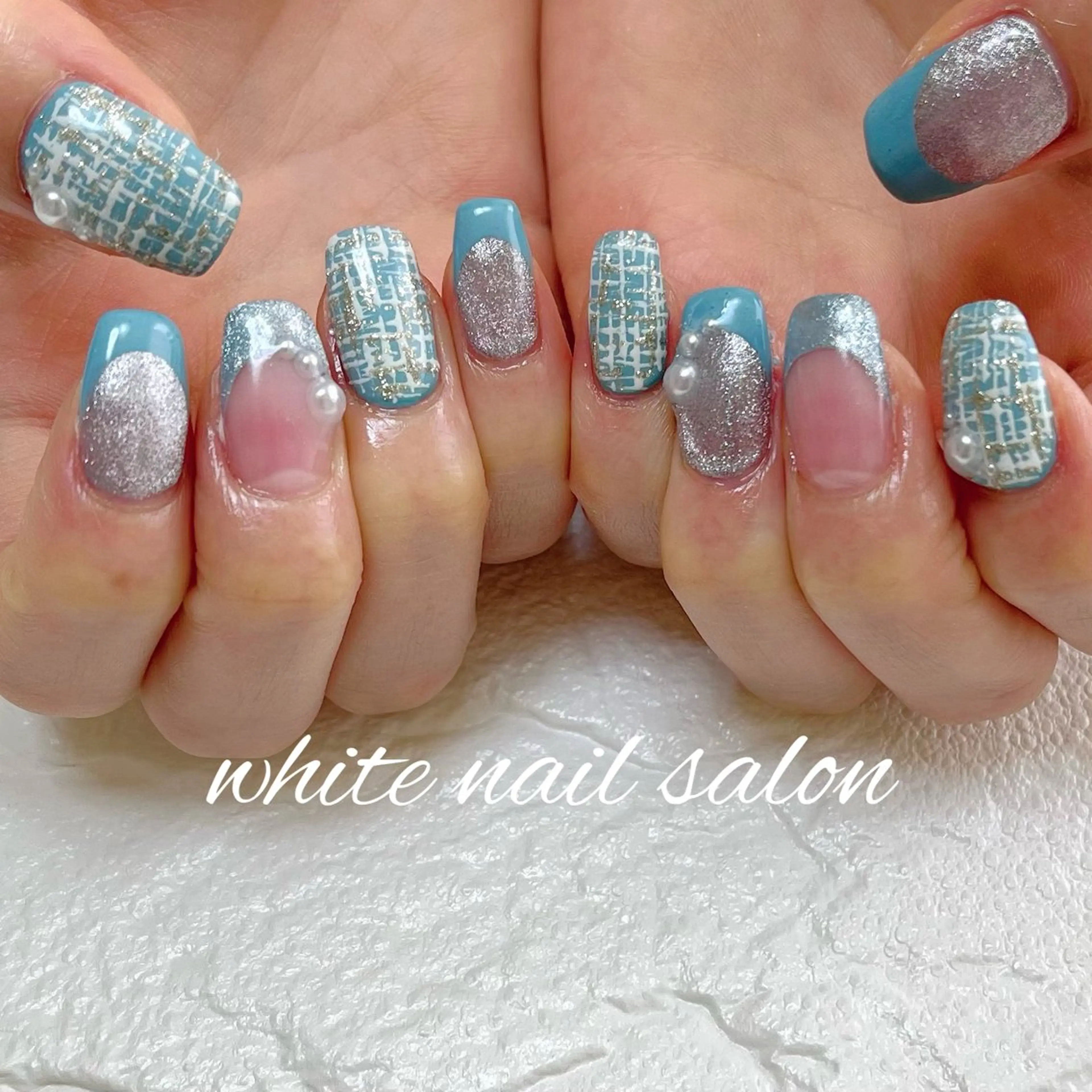 ネイル ラメ(グリッター) ハンドネイル white nail salonのネイルデザイン